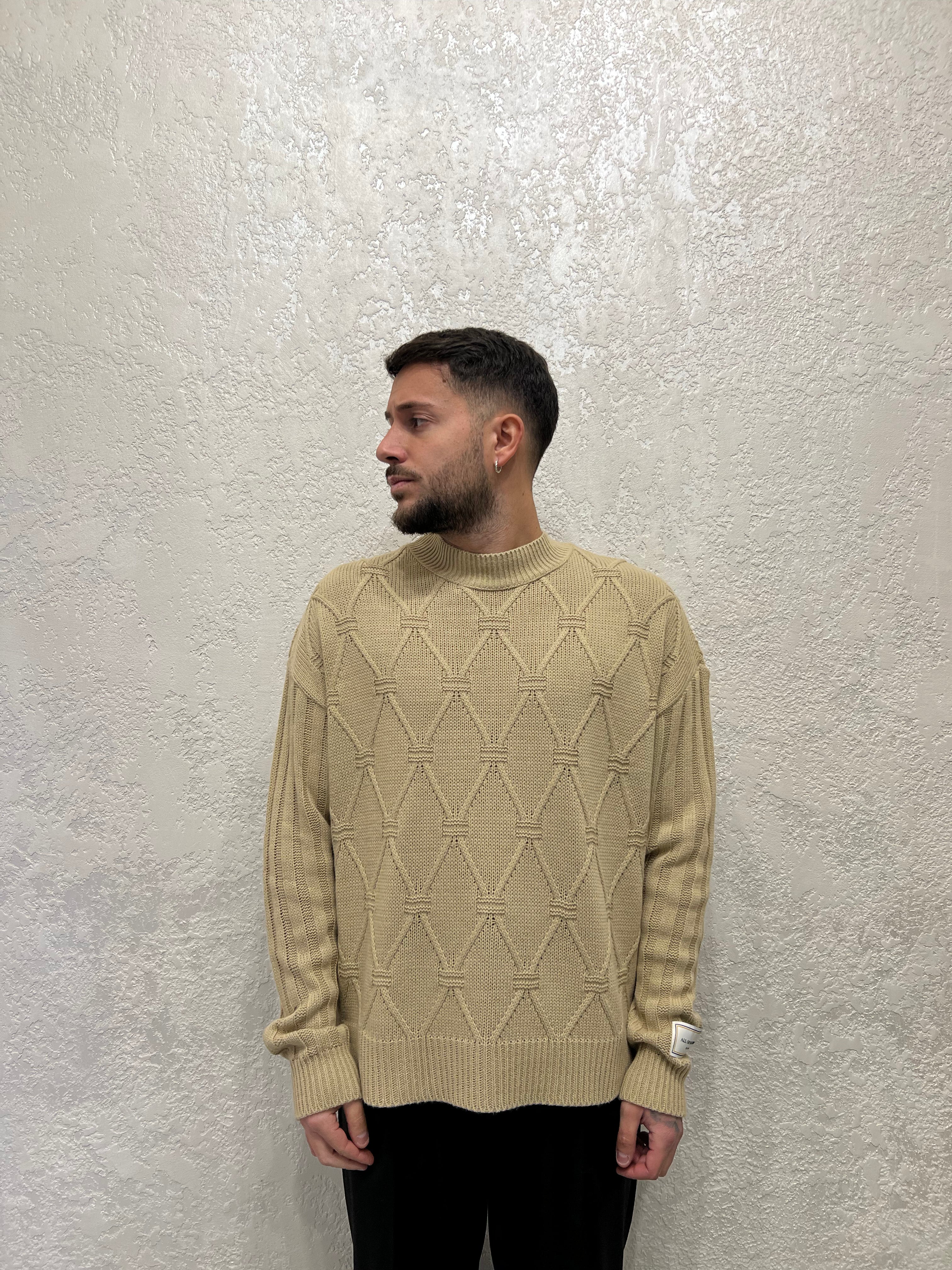 Maglione Mezzo collo Doppia Fantasia