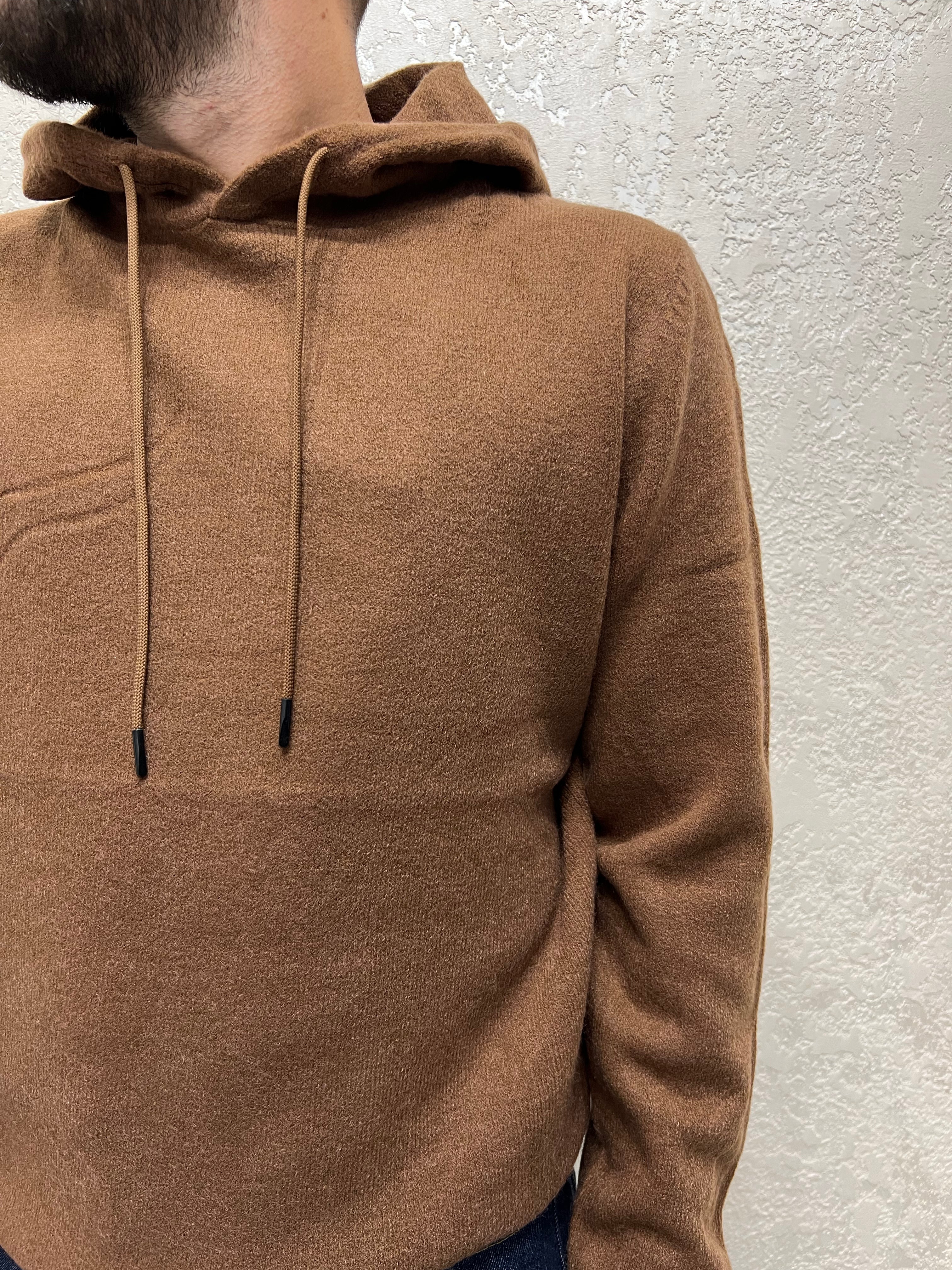 Felpa Cappuccio in Maglia