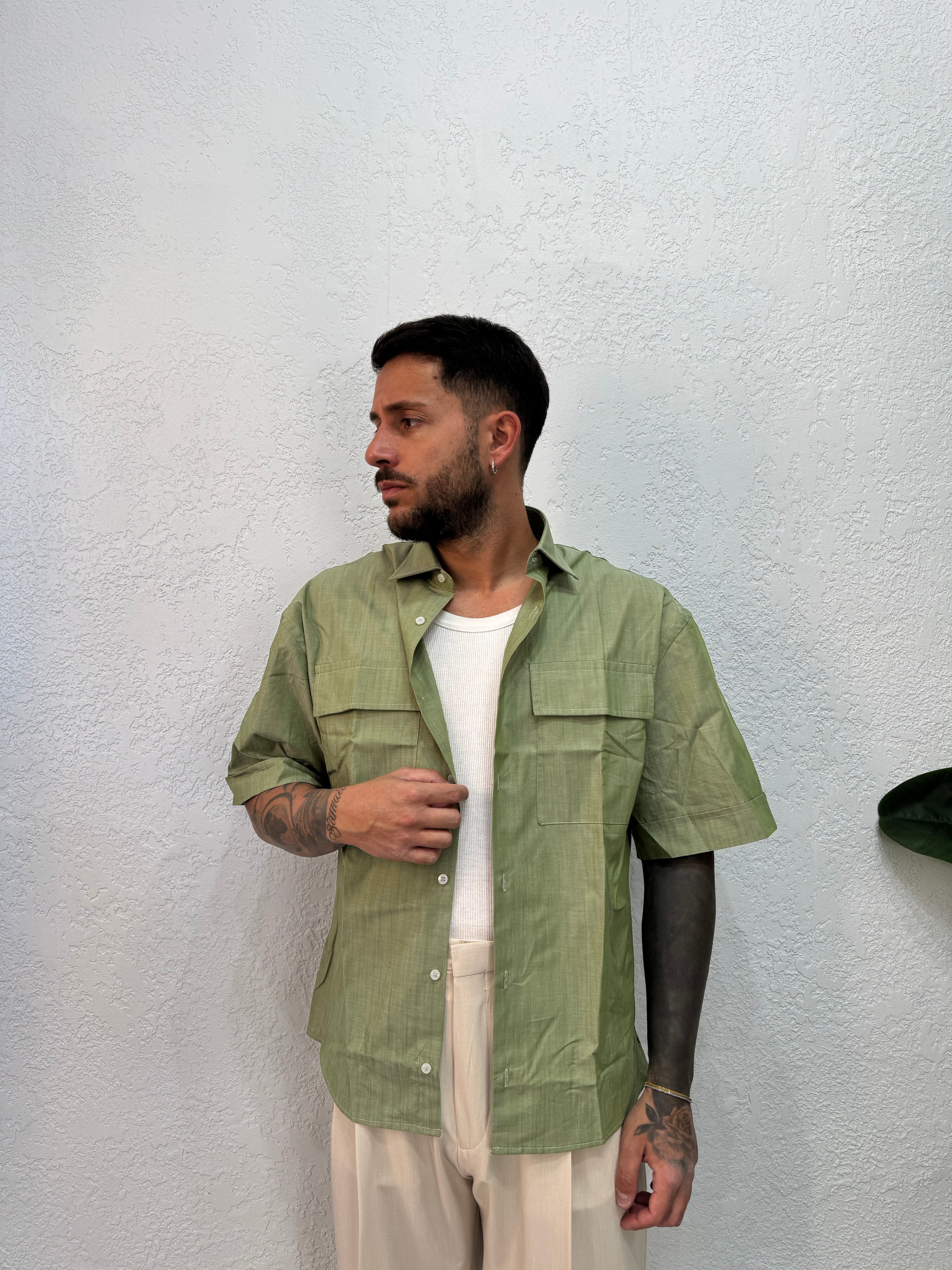 Camicia Squadrata Mezza Manica