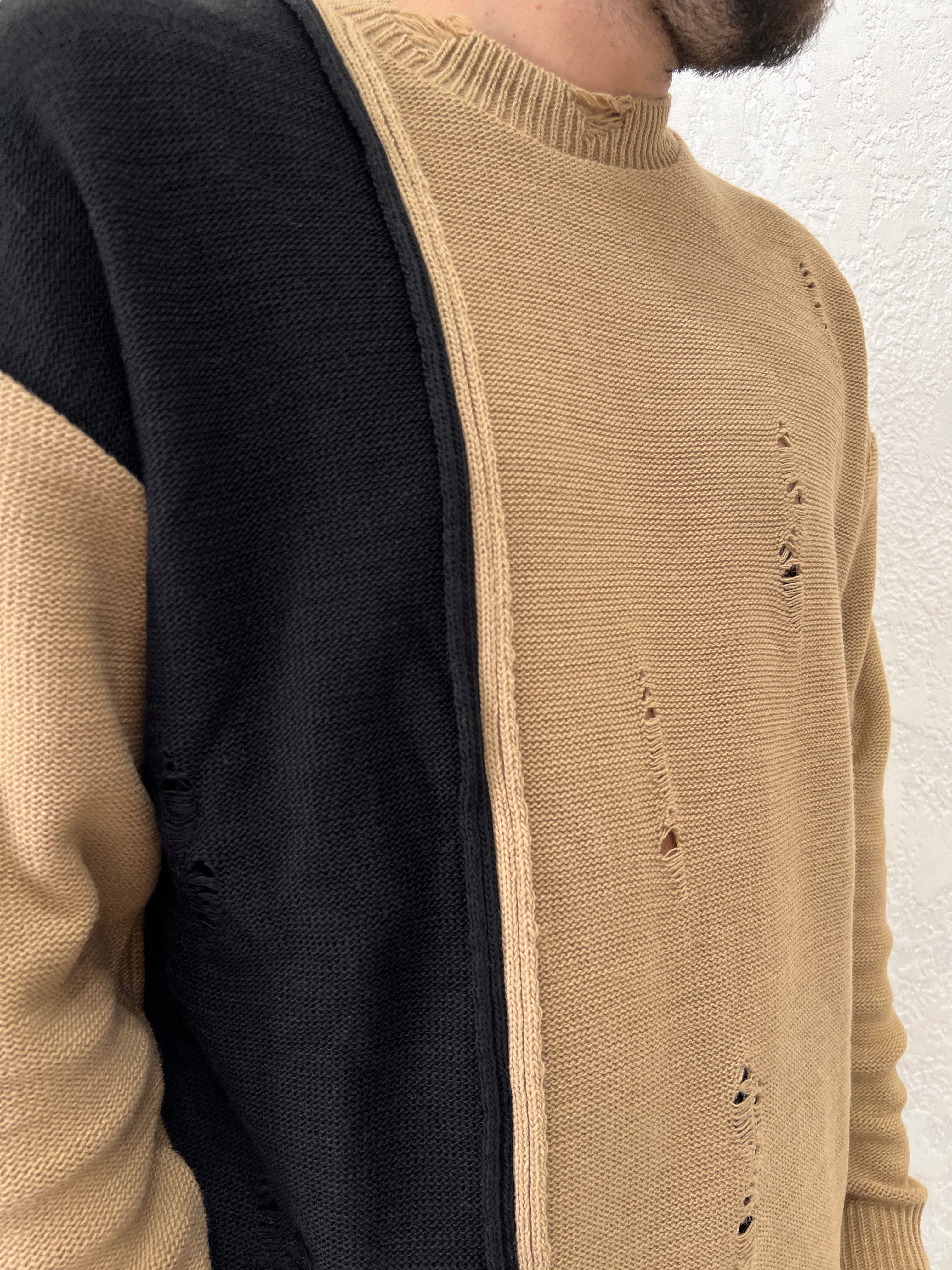 MAGLIONE BICOLOR