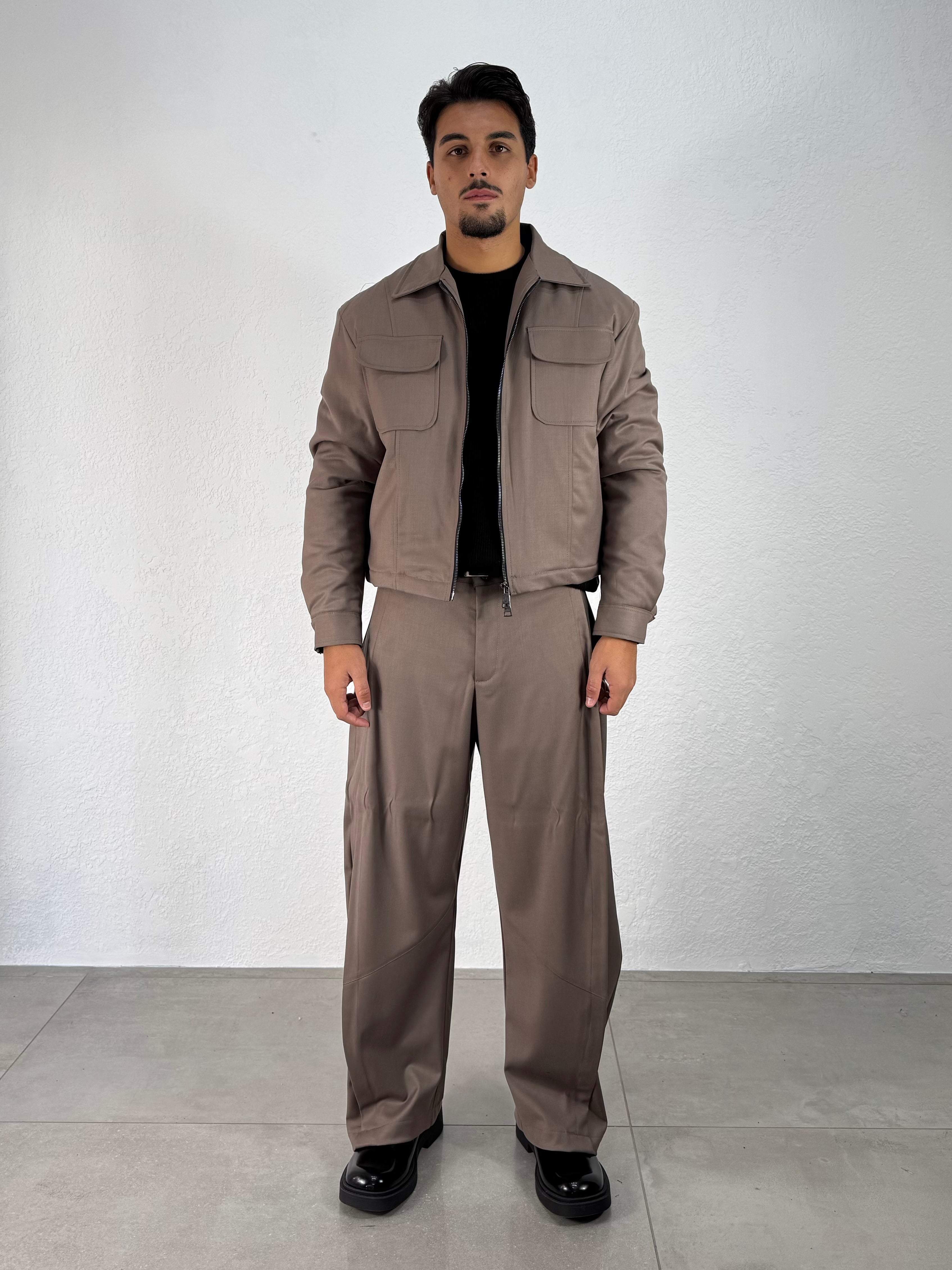 JACKET CROPPED COORDSET BALOON