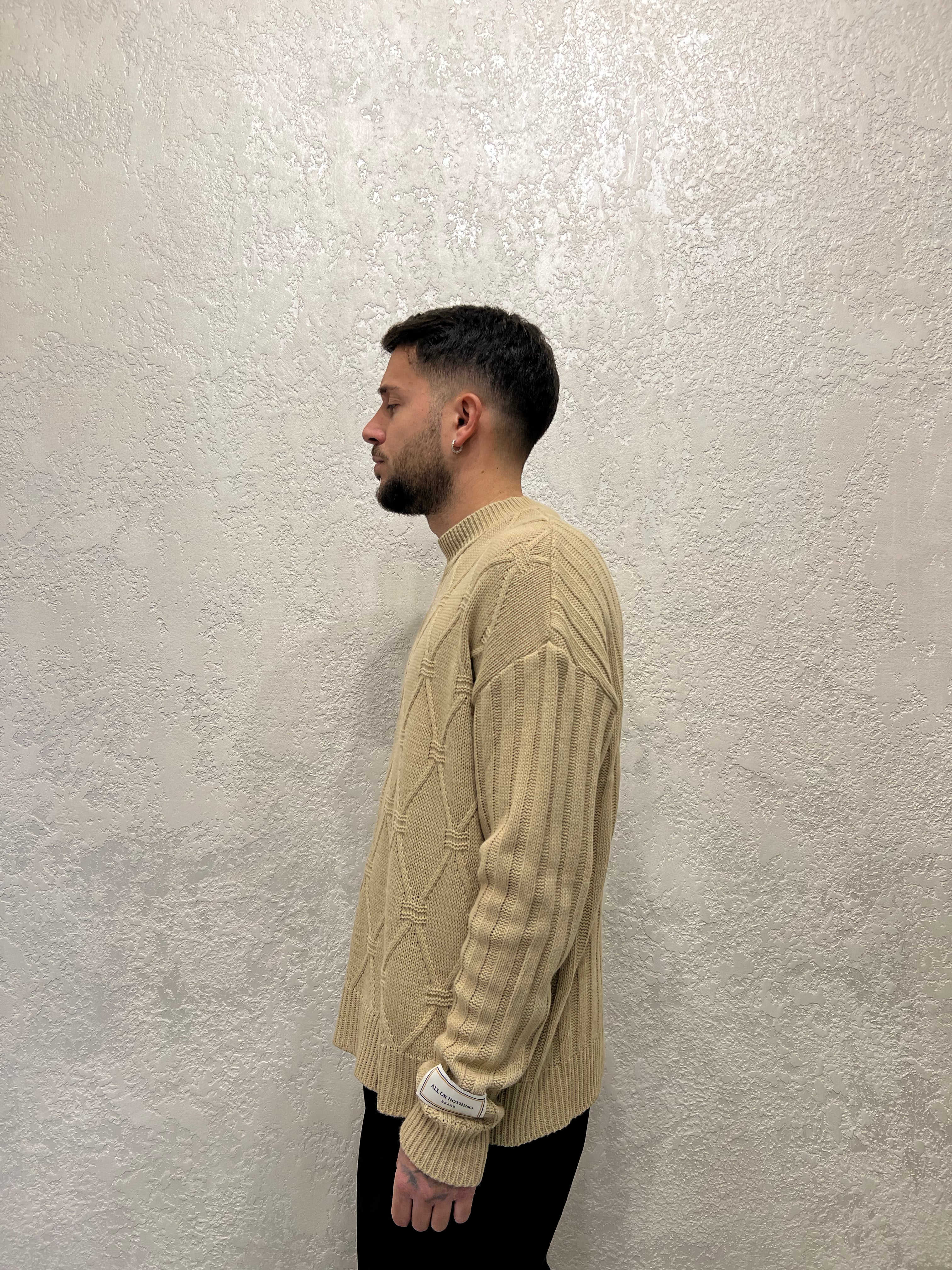 Maglione Mezzo collo Doppia Fantasia