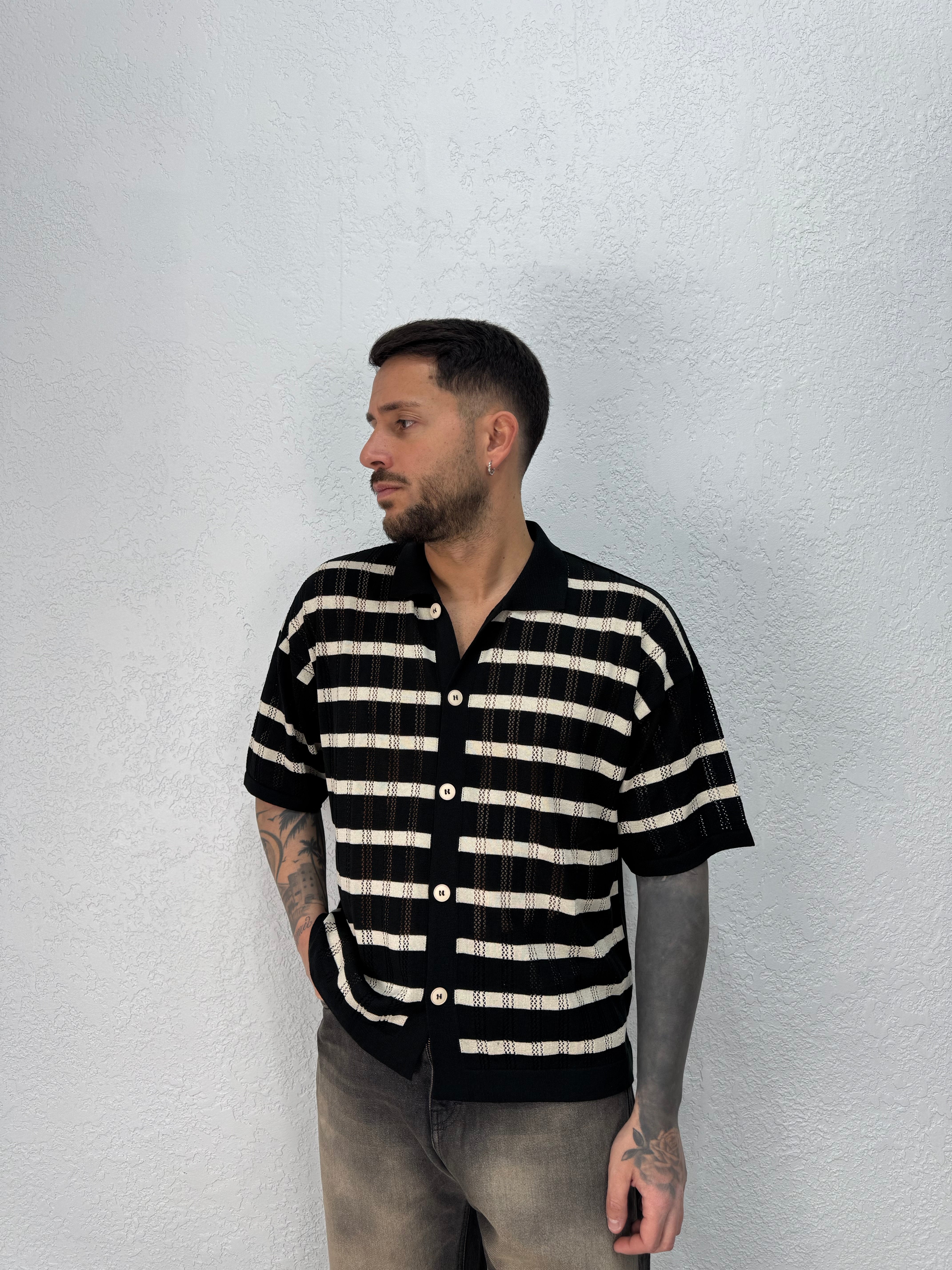 Camicia in Filo Fasce a contrasto