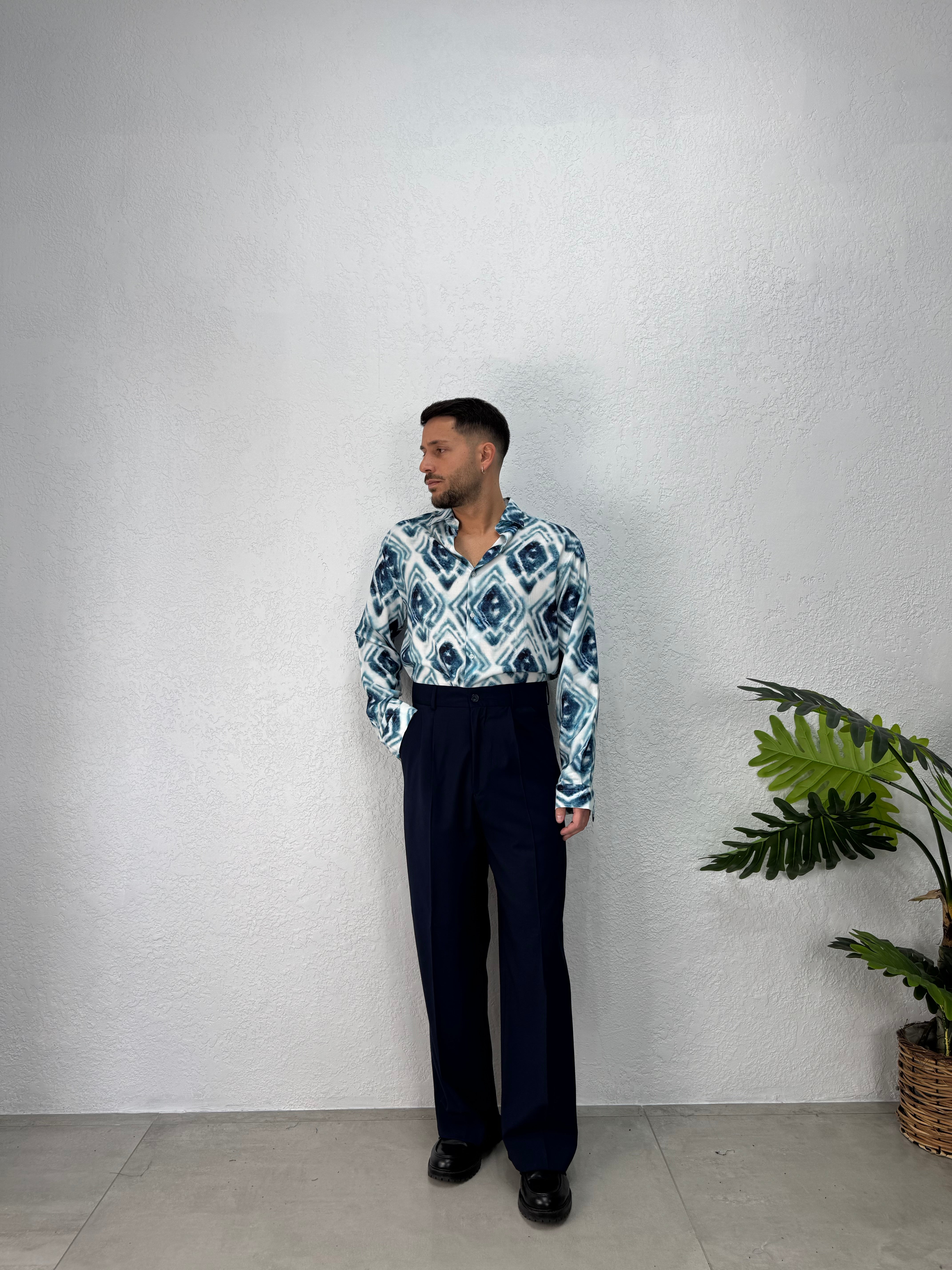 Camicia Viscosa Fantasia Marea