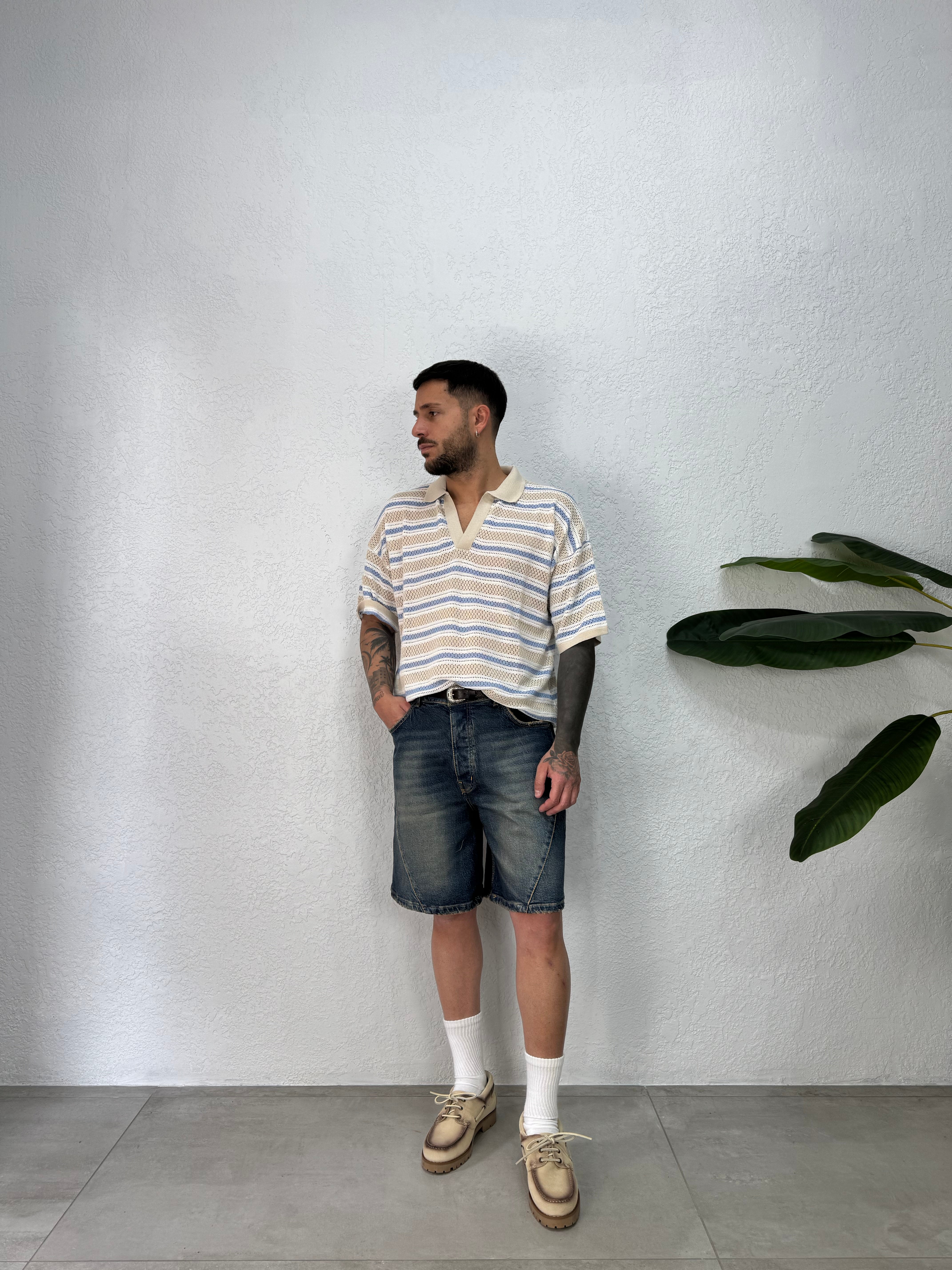 Polo Scollo V Over Fantasia
