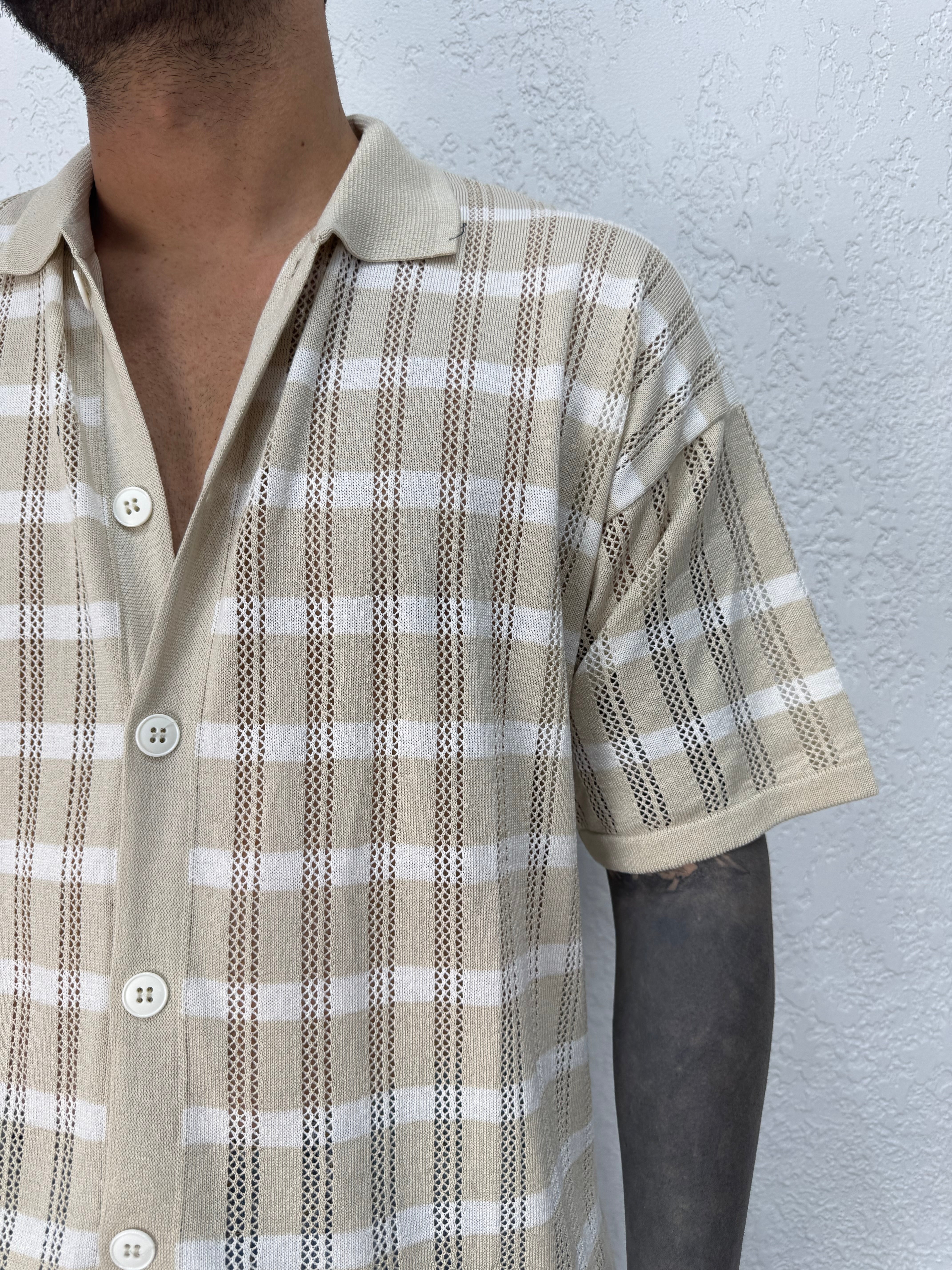 Camicia in Filo Fasce a contrasto