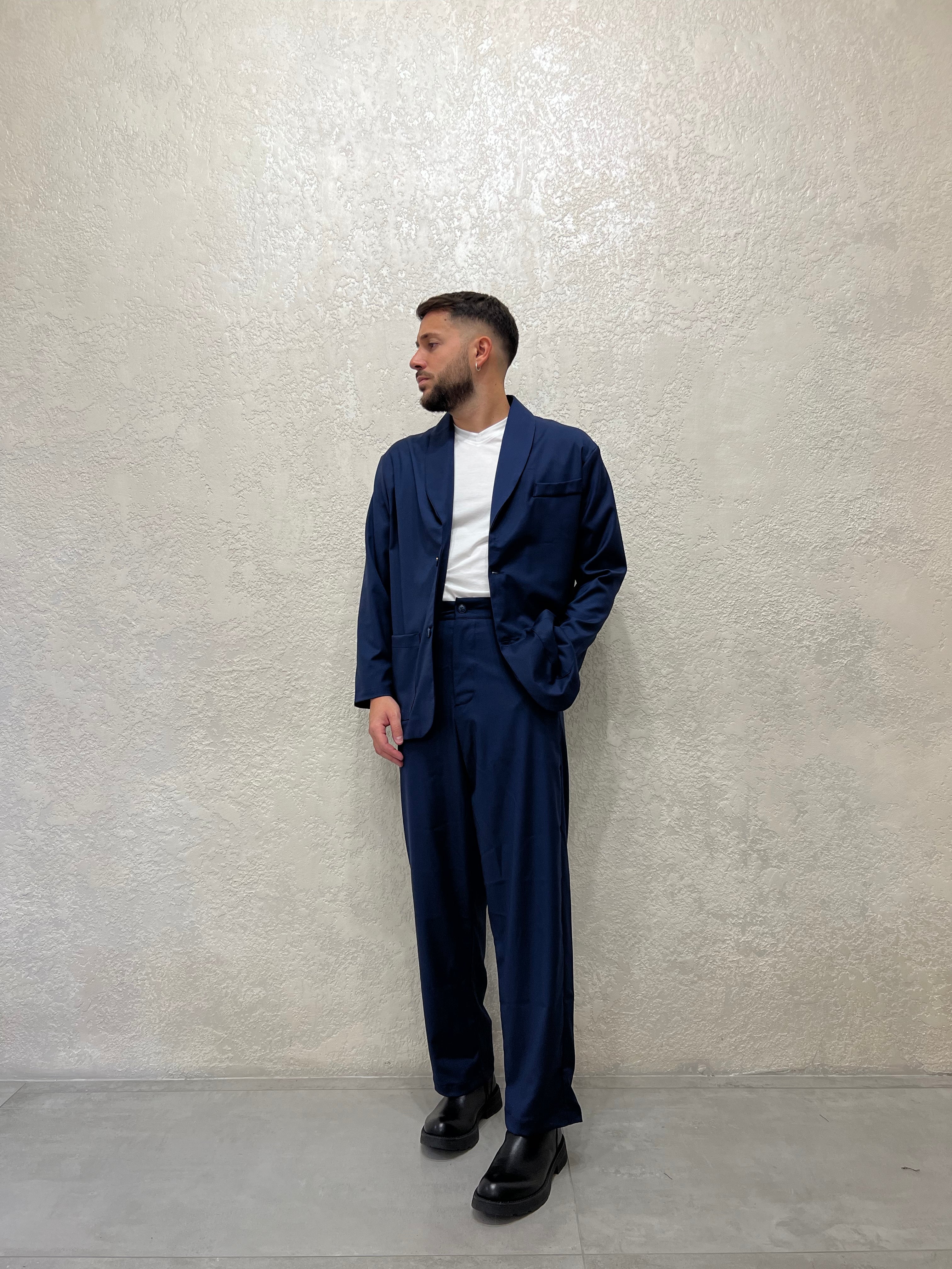 Pantalone Gamba Larga Coordinato Camicia