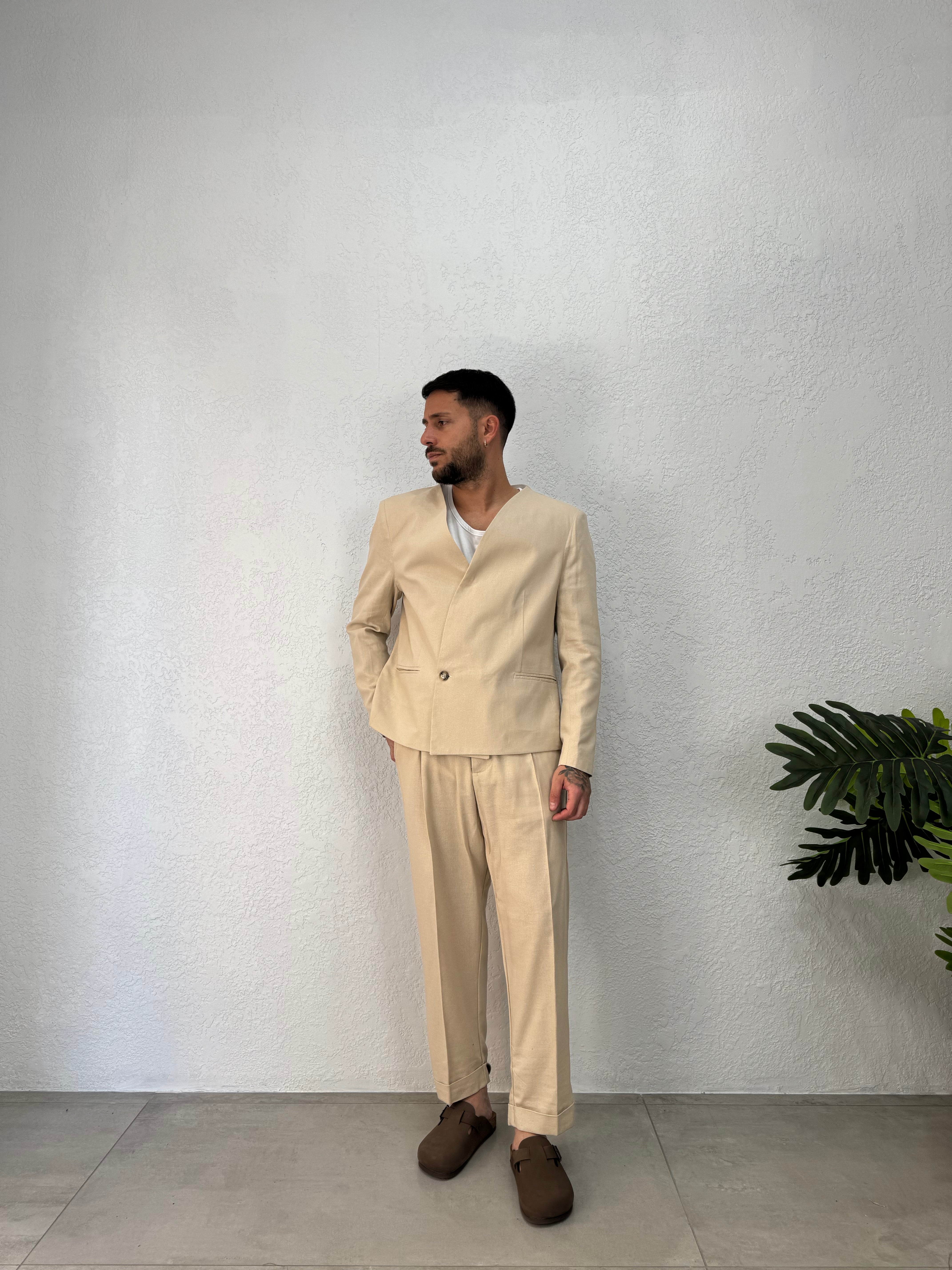 Pantalone Atene Lino