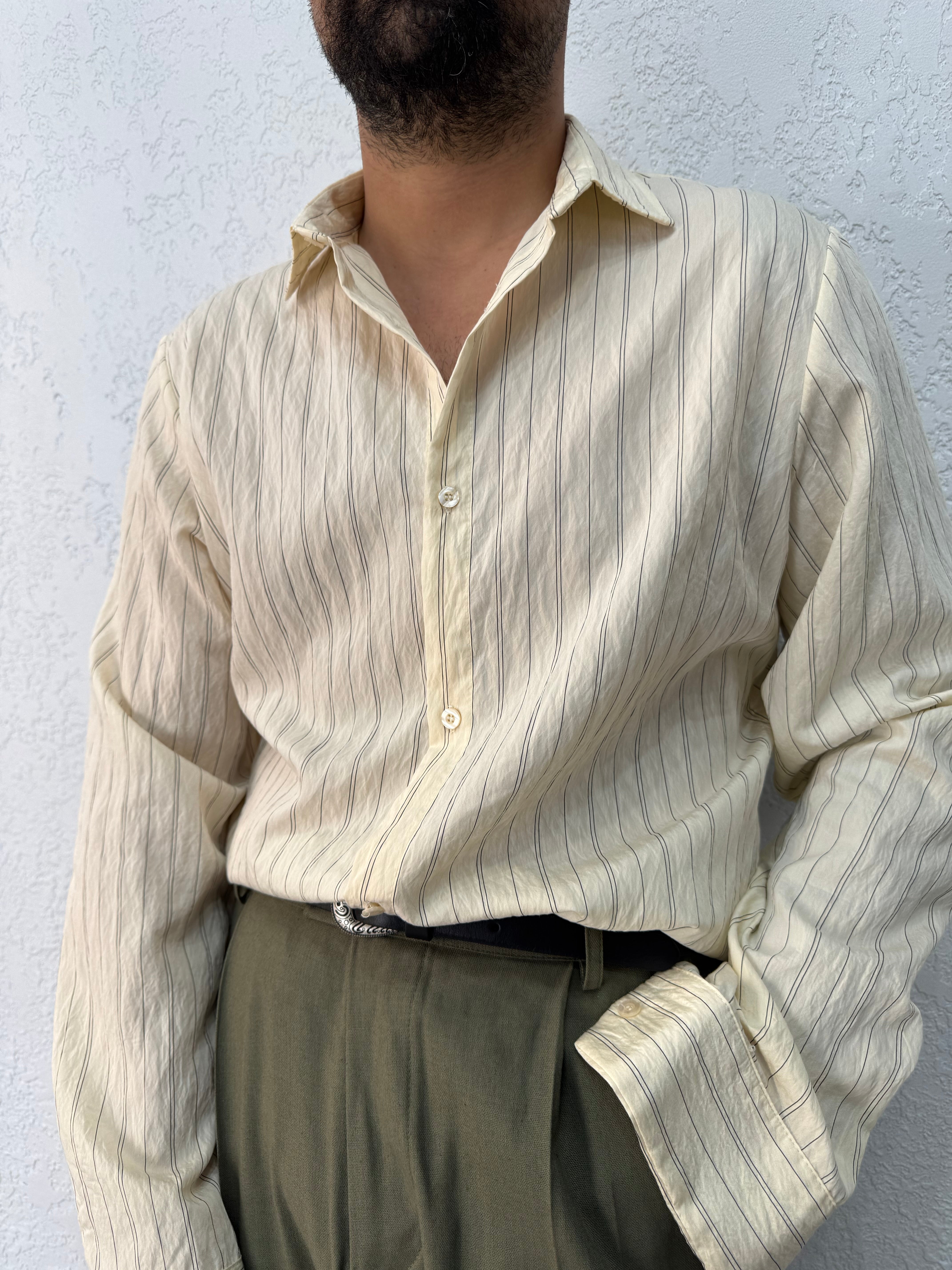 Camicia Effetto Stropicciato
