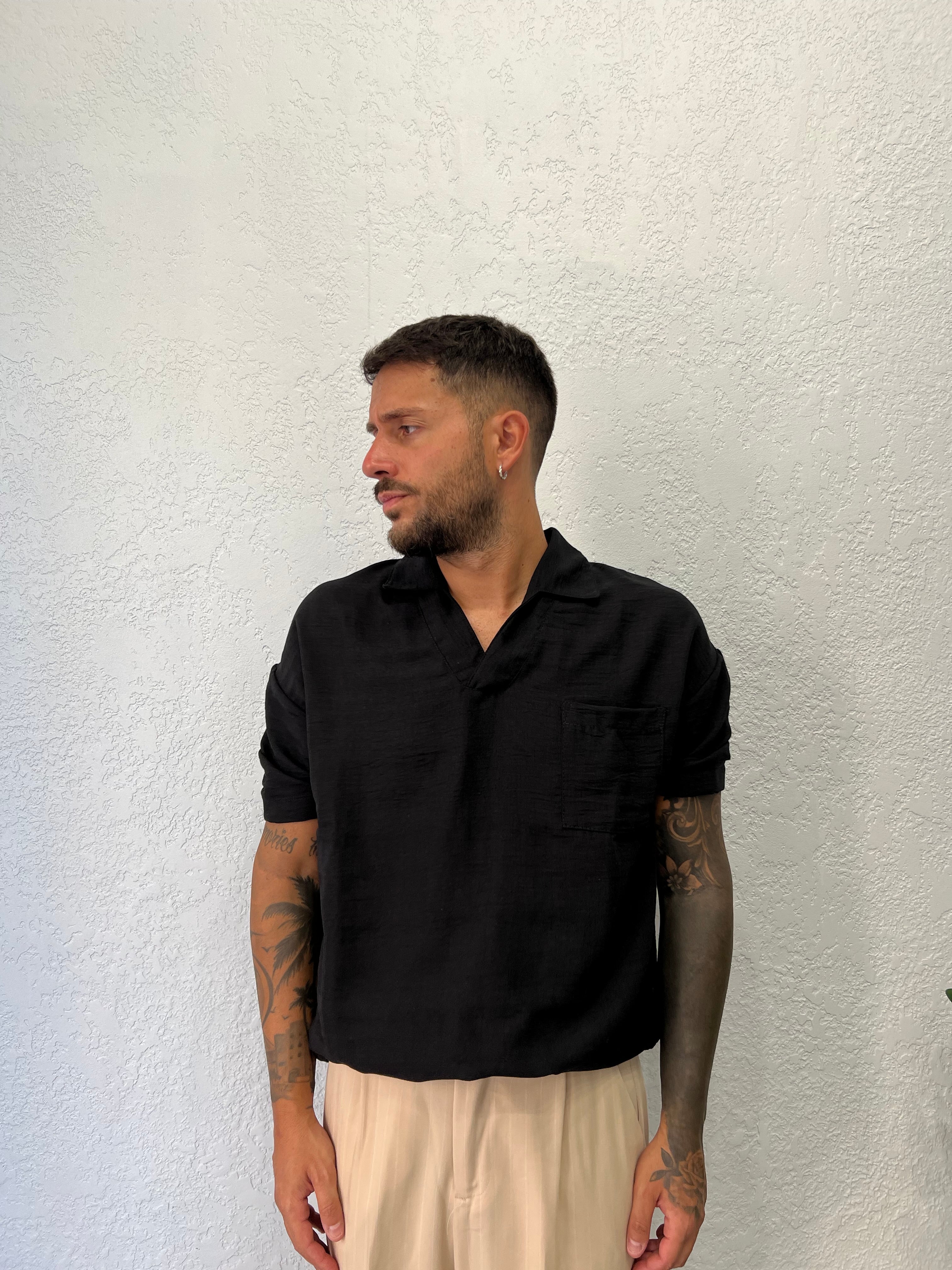 Polo Scollo V con Taschino