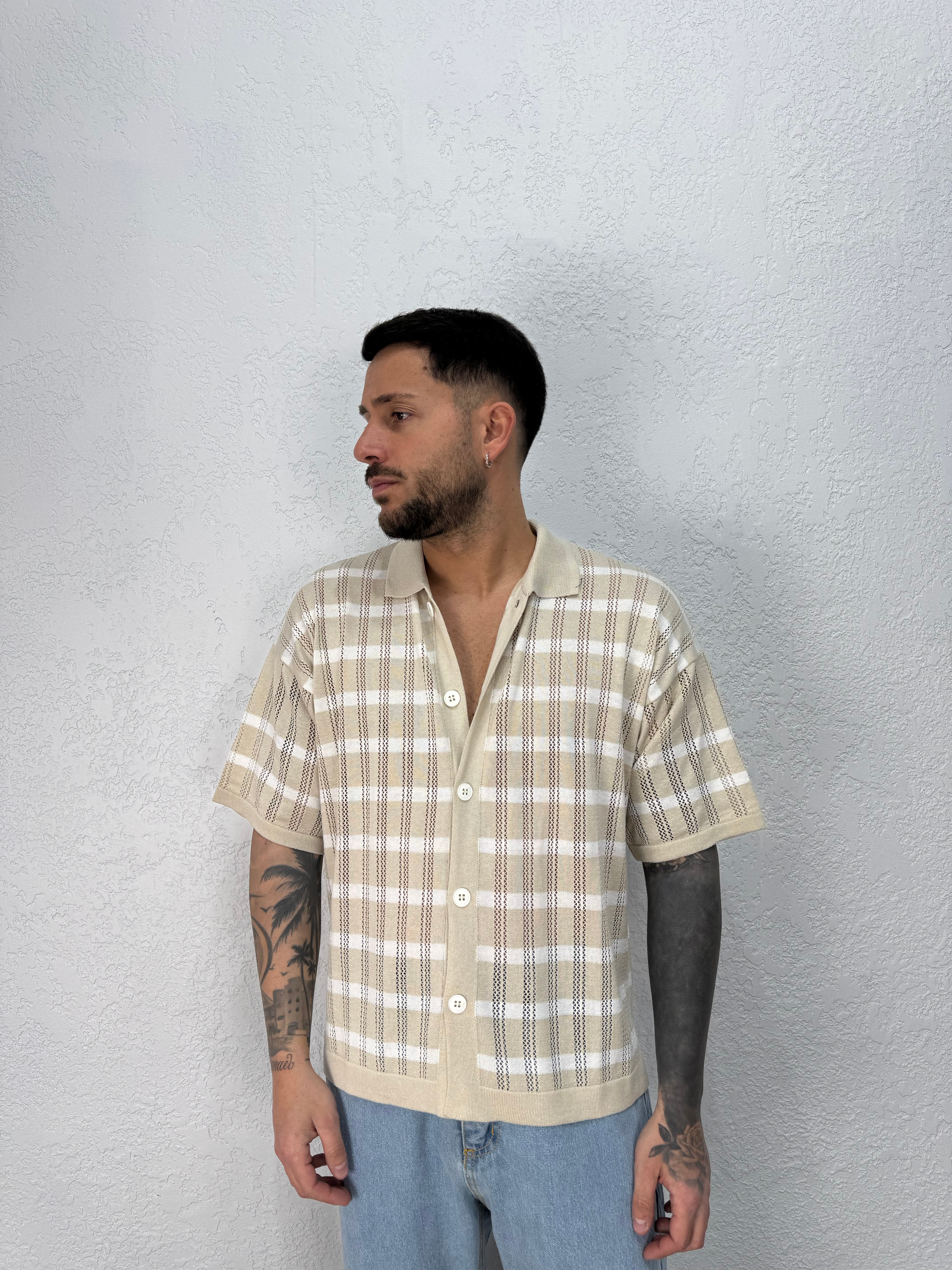 Camicia in Filo Fasce a contrasto