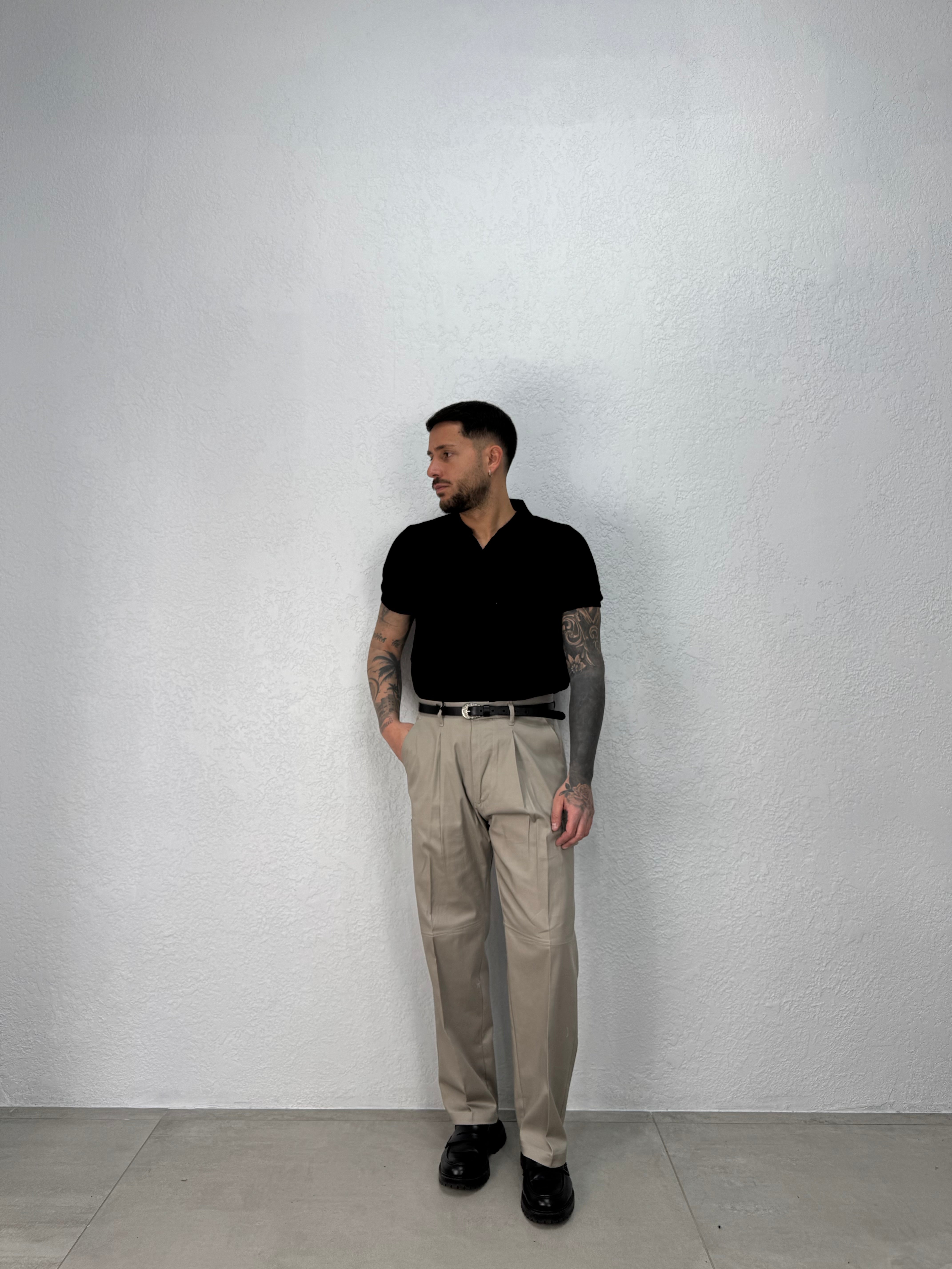 Polo Scollo in Bouclé