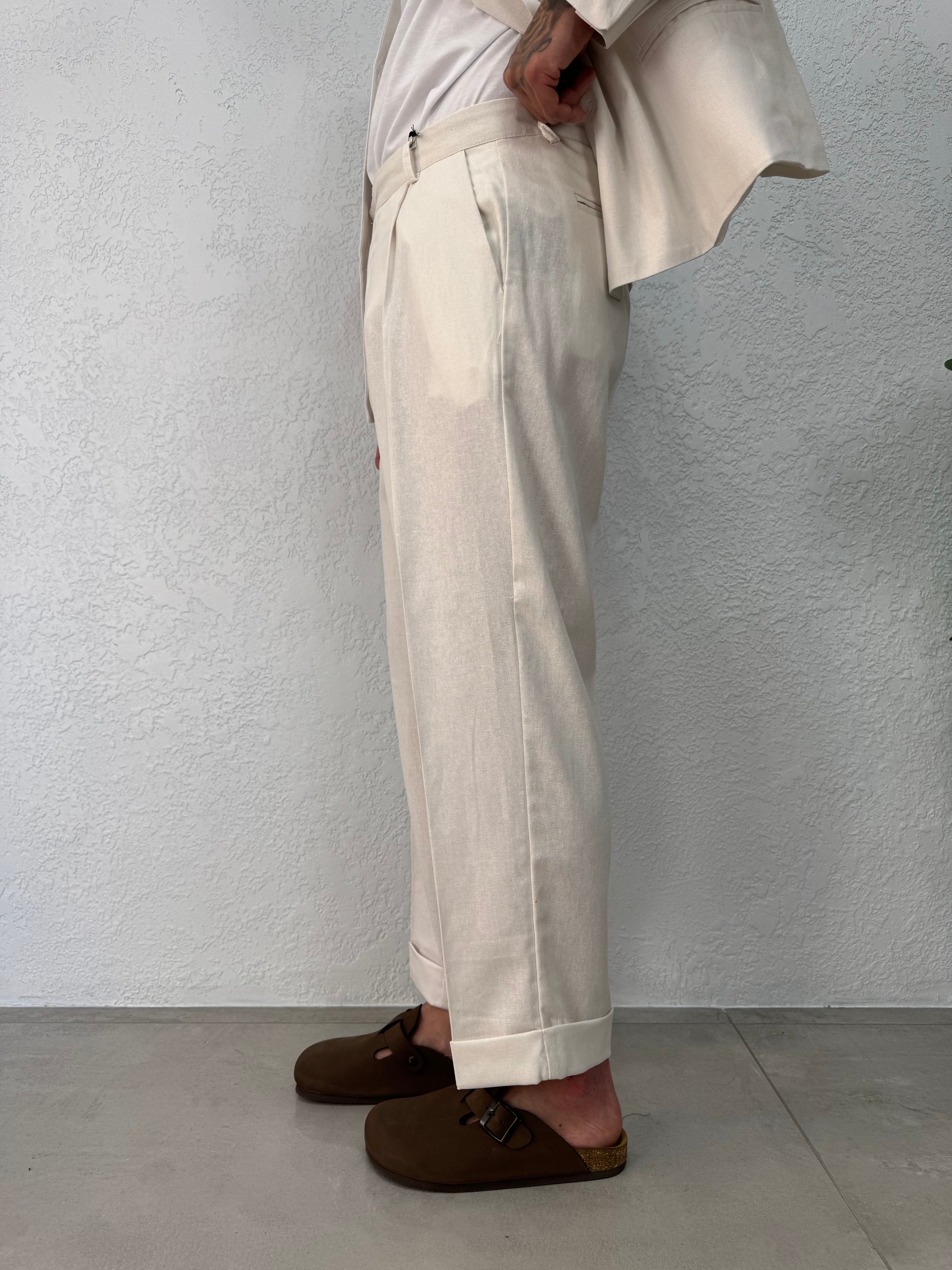 Pantalone Atene Lino
