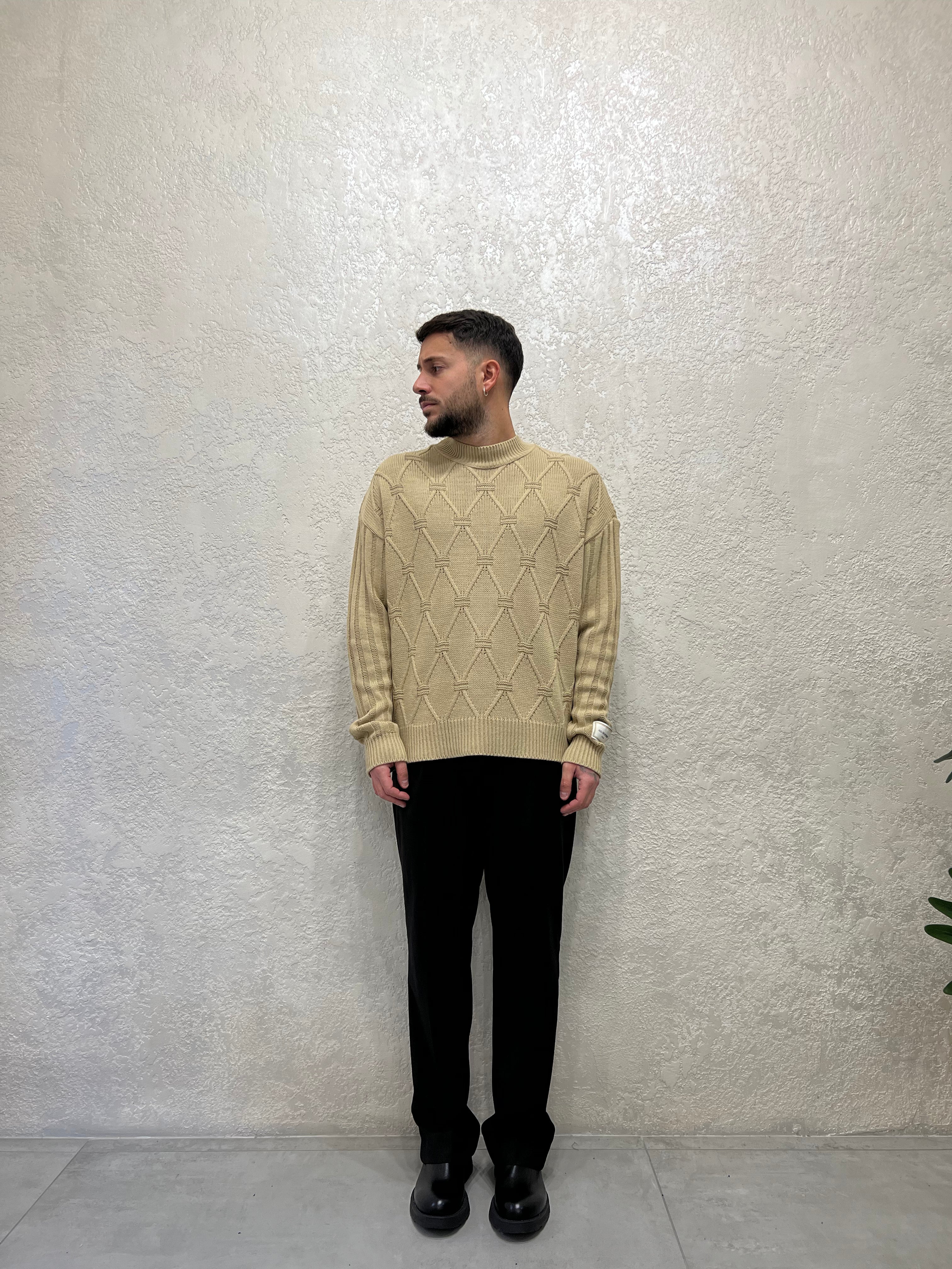 Maglione Mezzo collo Doppia Fantasia