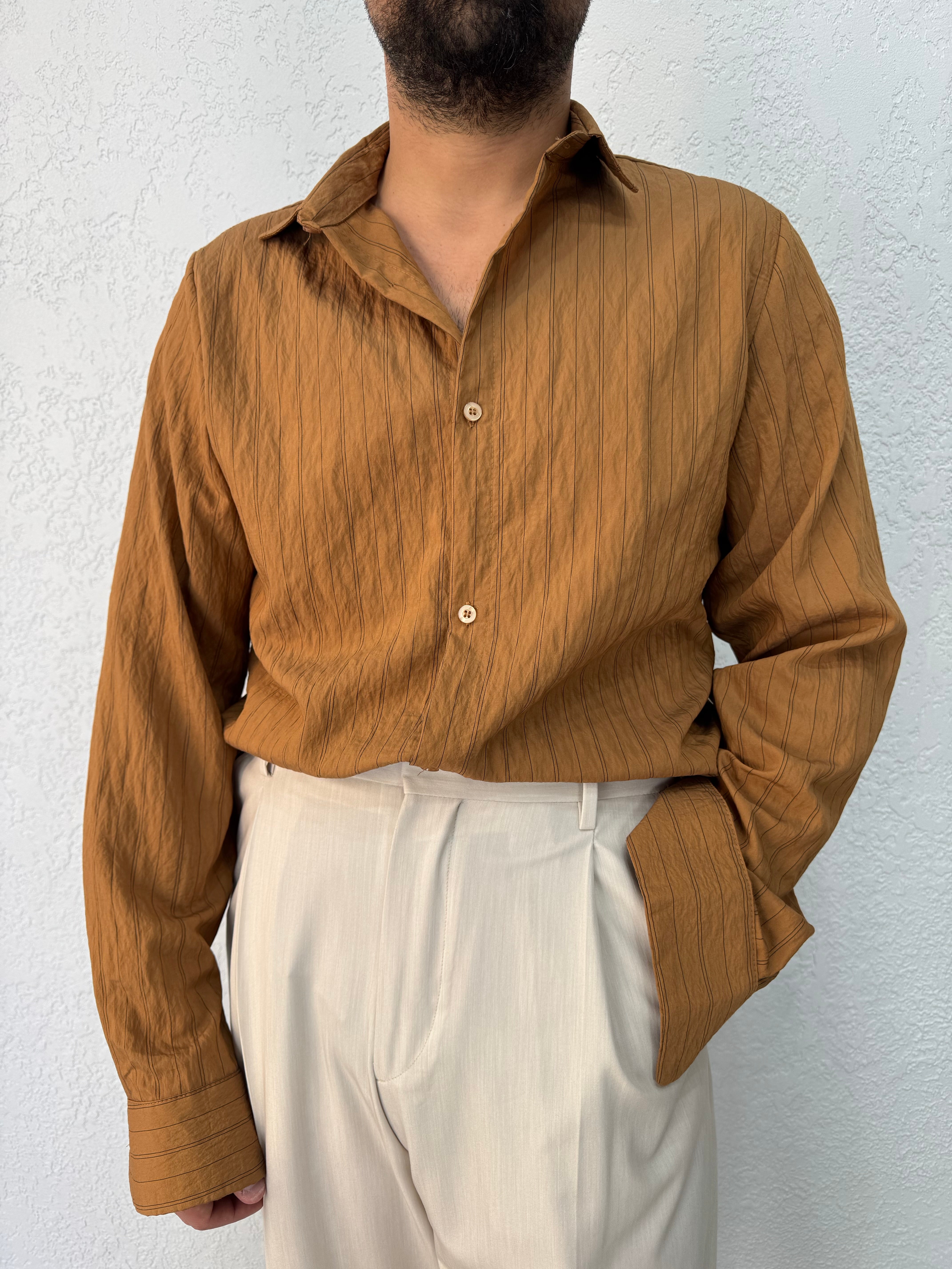 Camicia Effetto Stropicciato