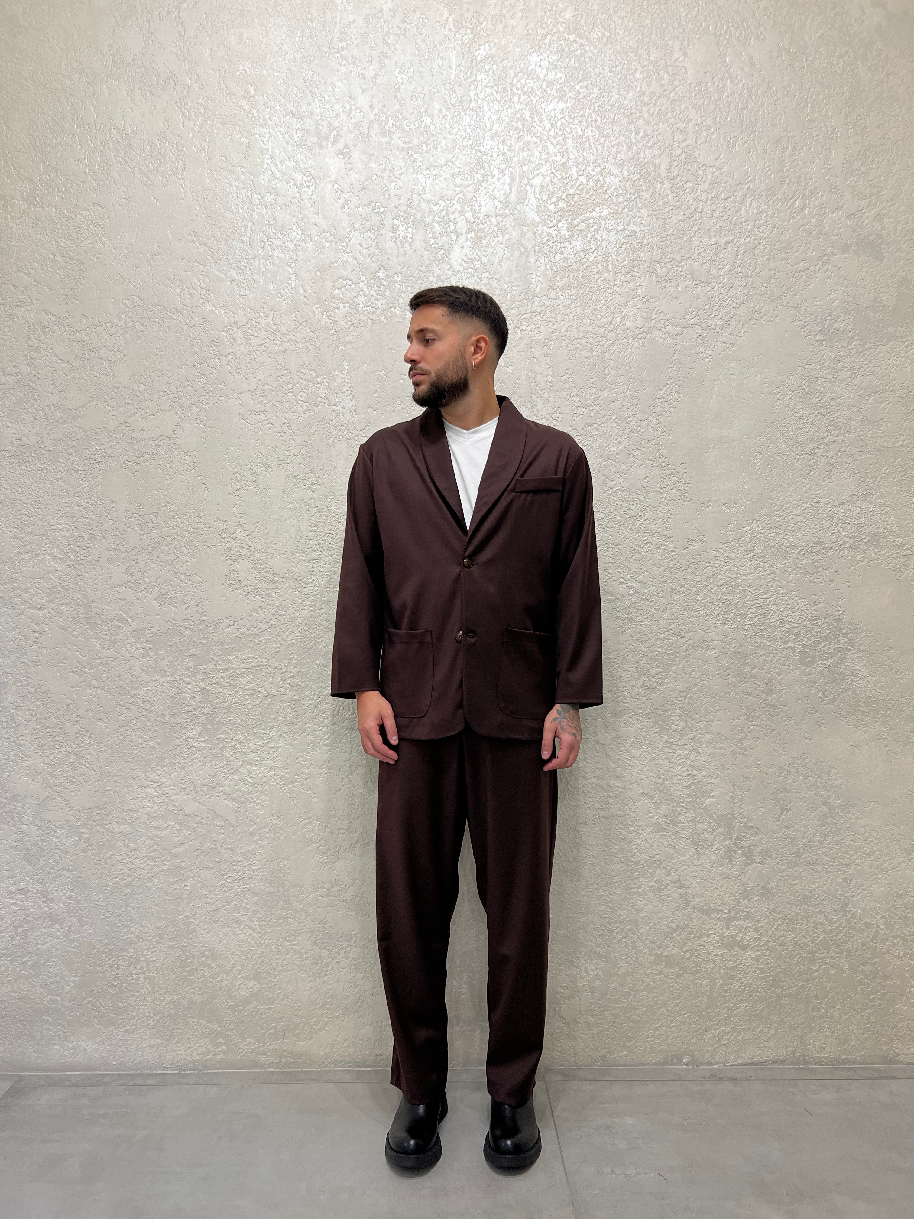 Pantalone Gamba Larga Coordinato Camicia