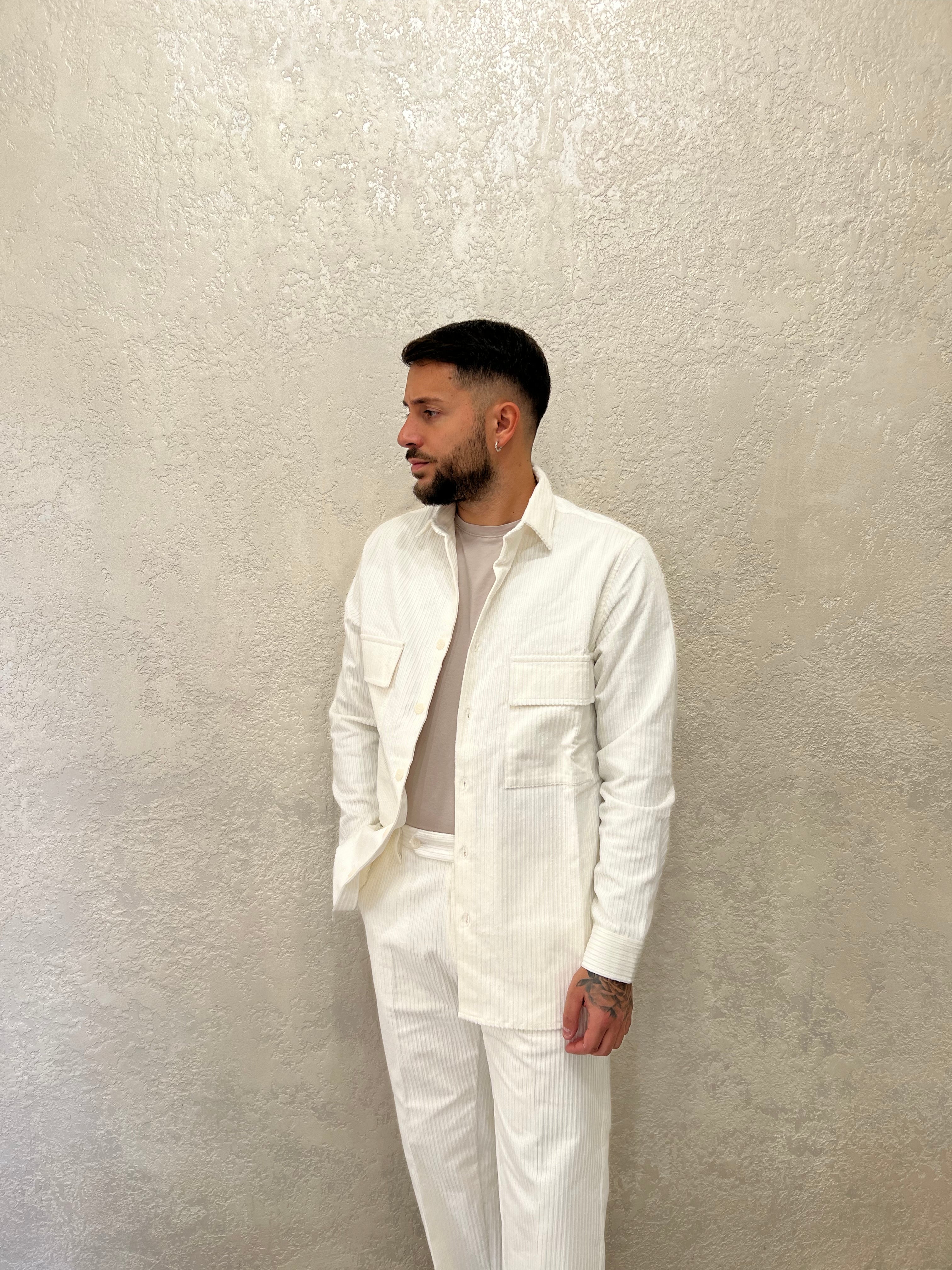 Camicia in Velluto Coordinato