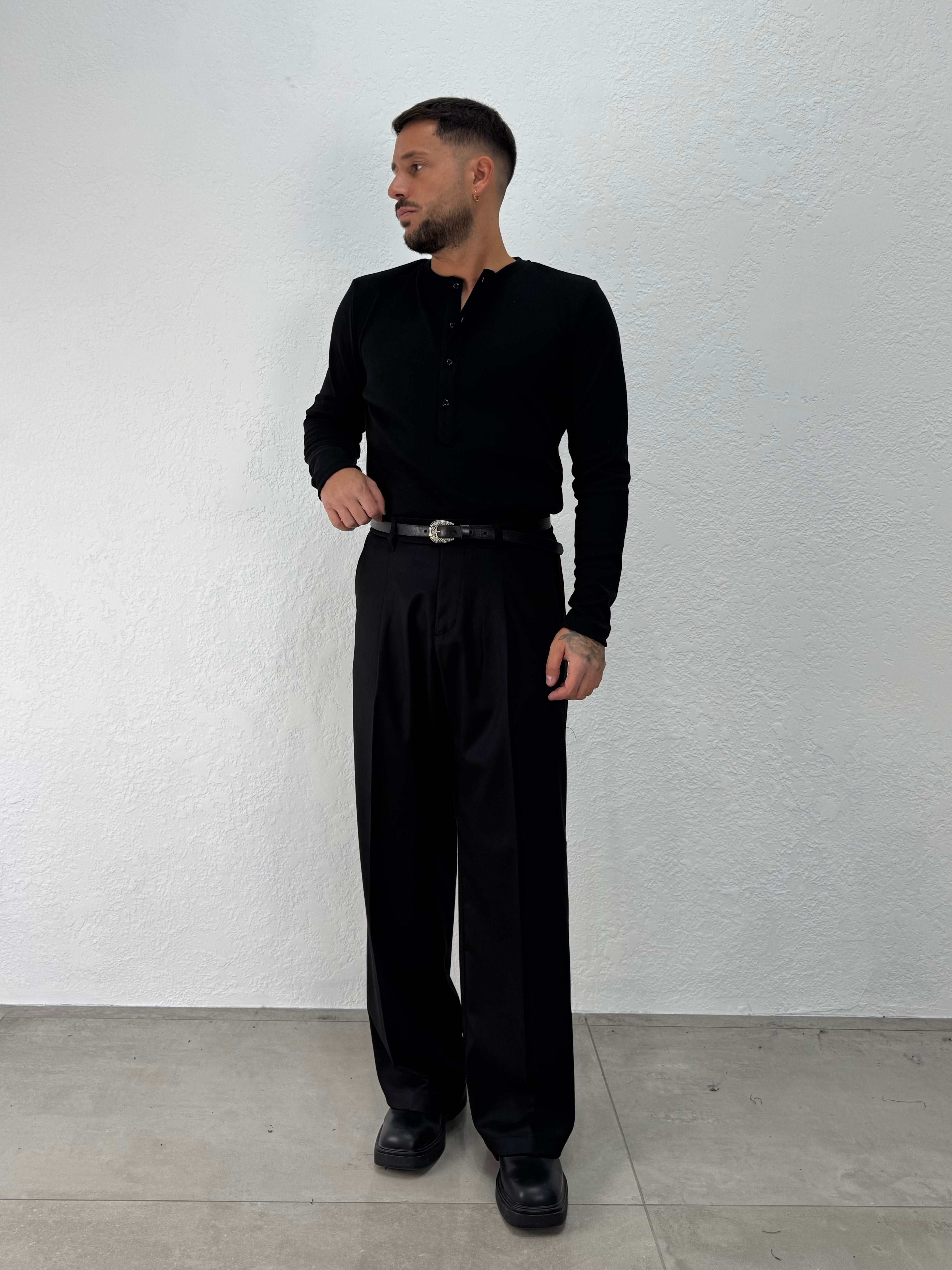 PANTALONE KARL MOLLA BOTTONE FONDO AMPIO