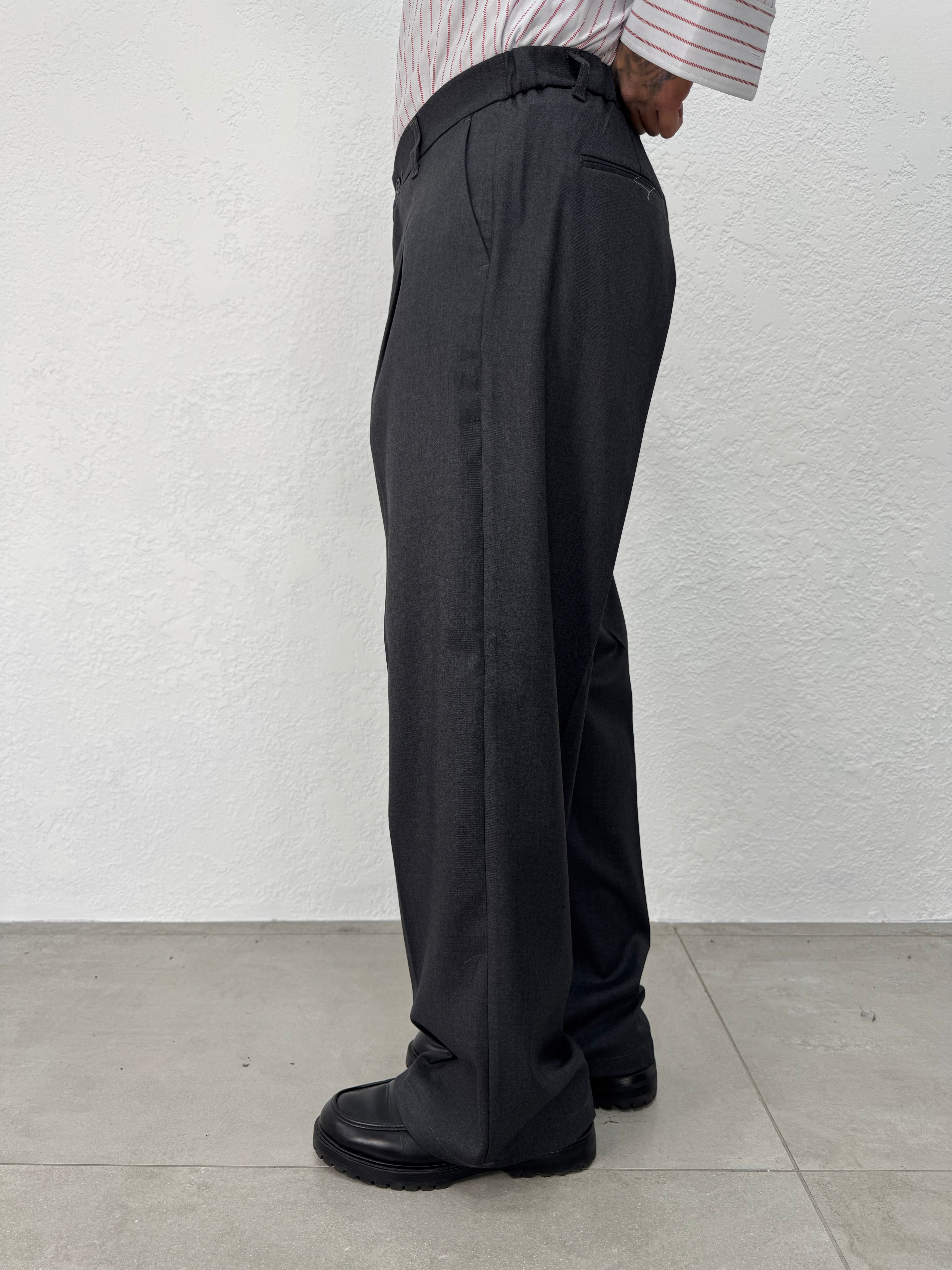 PANTALONE KARL MOLLA BOTTONE FONDO AMPIO