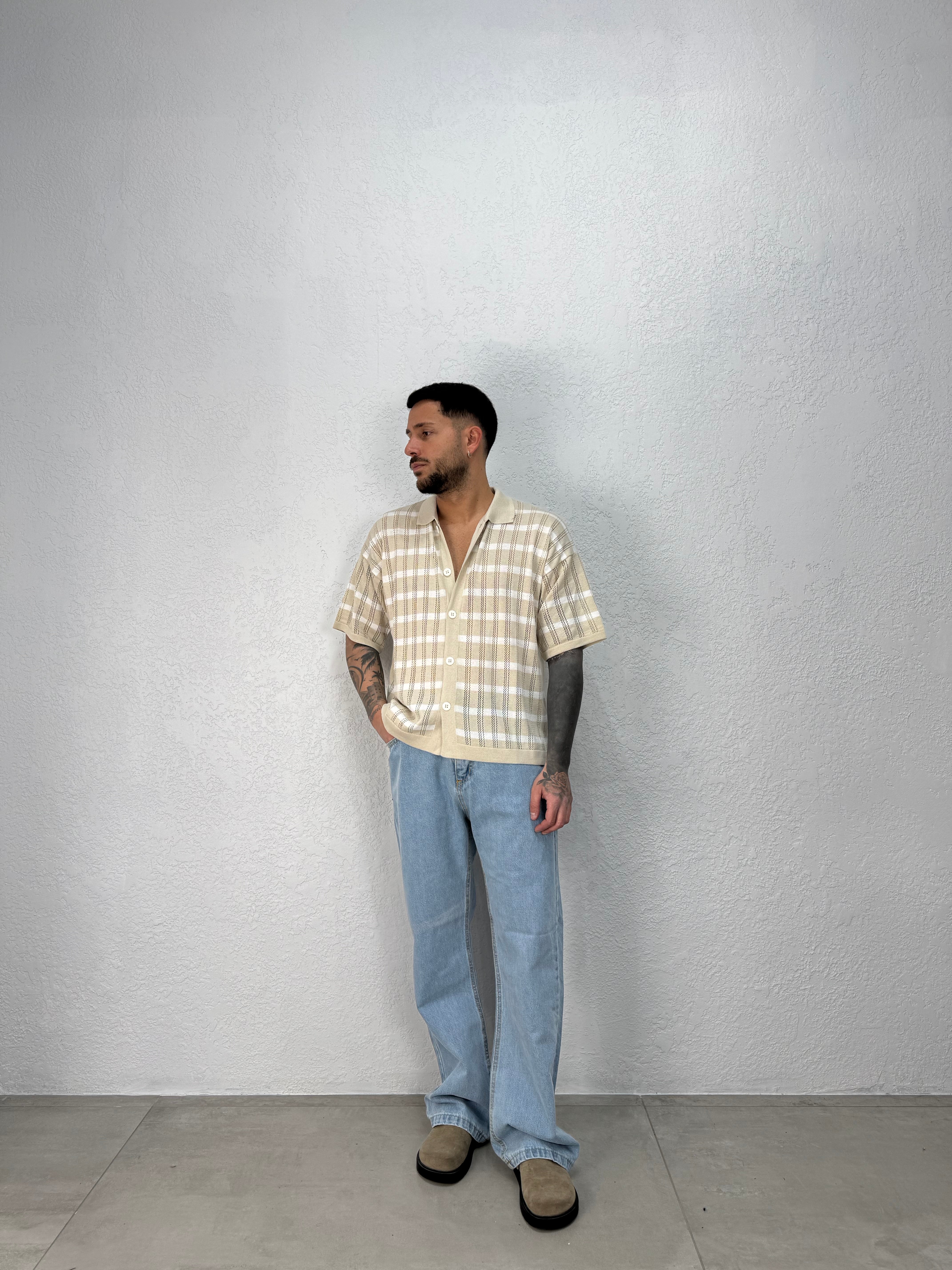 Camicia in Filo Fasce a contrasto