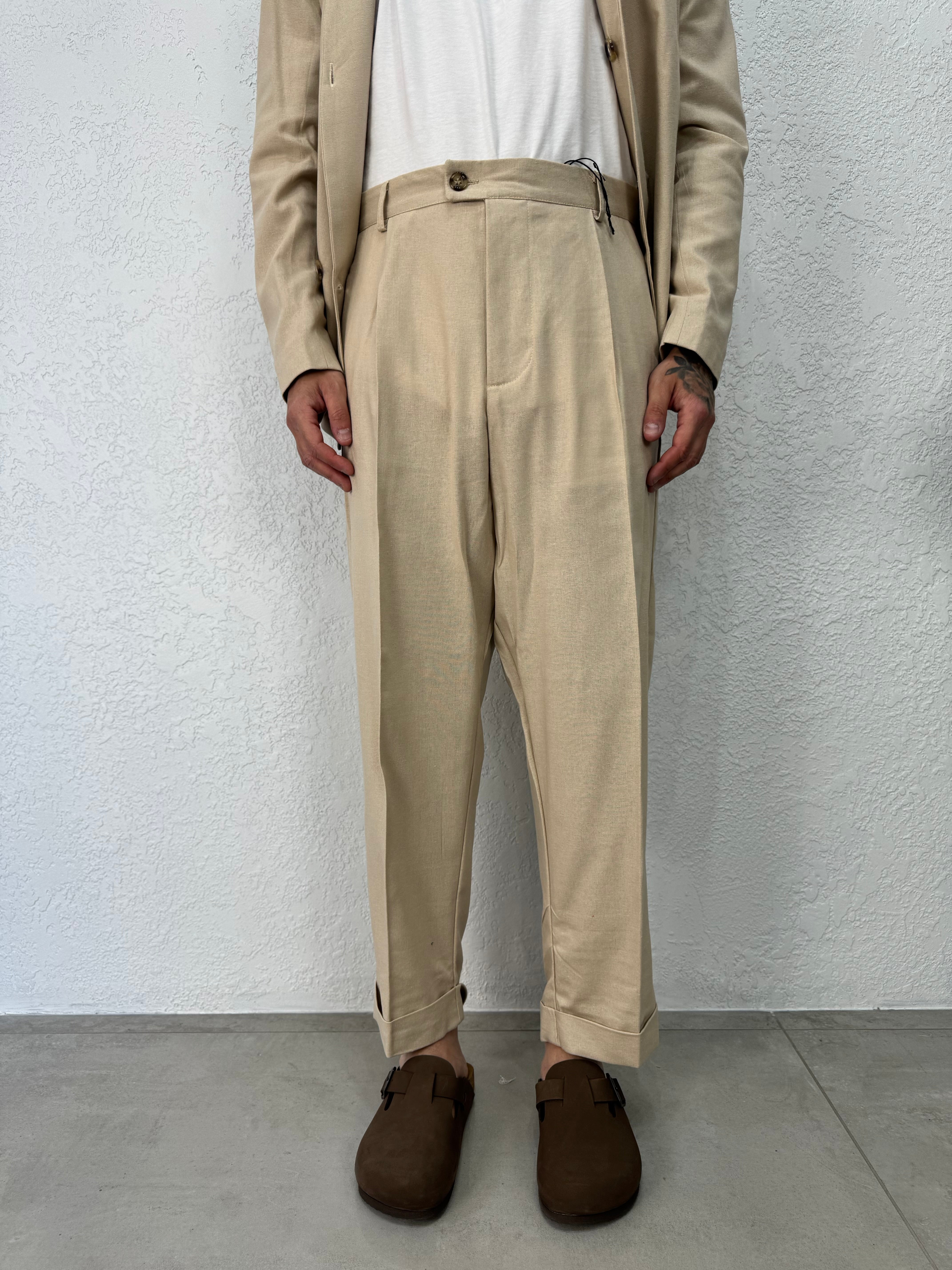 Pantalone Atene Lino