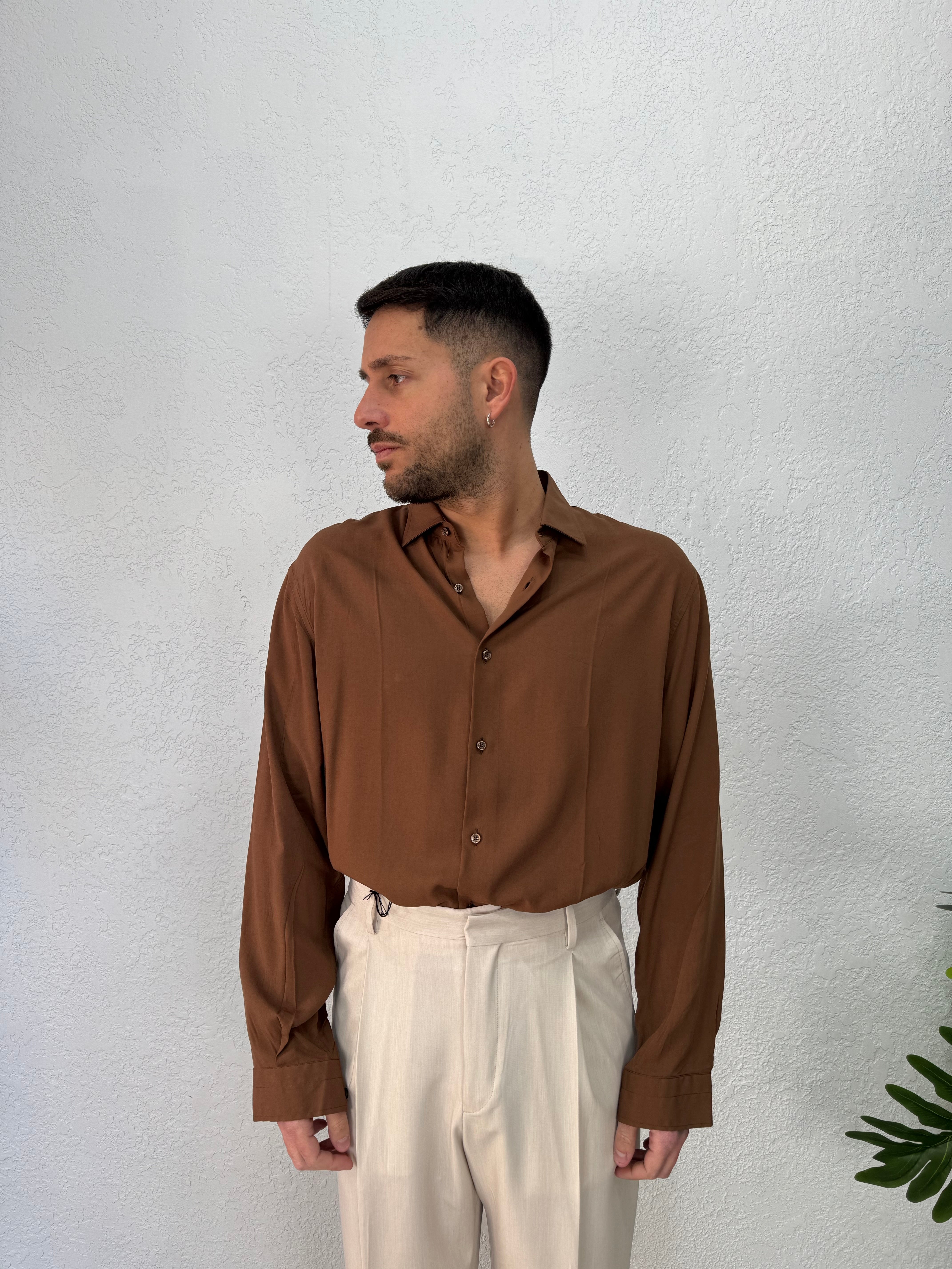 Camicia Over in Viscosa