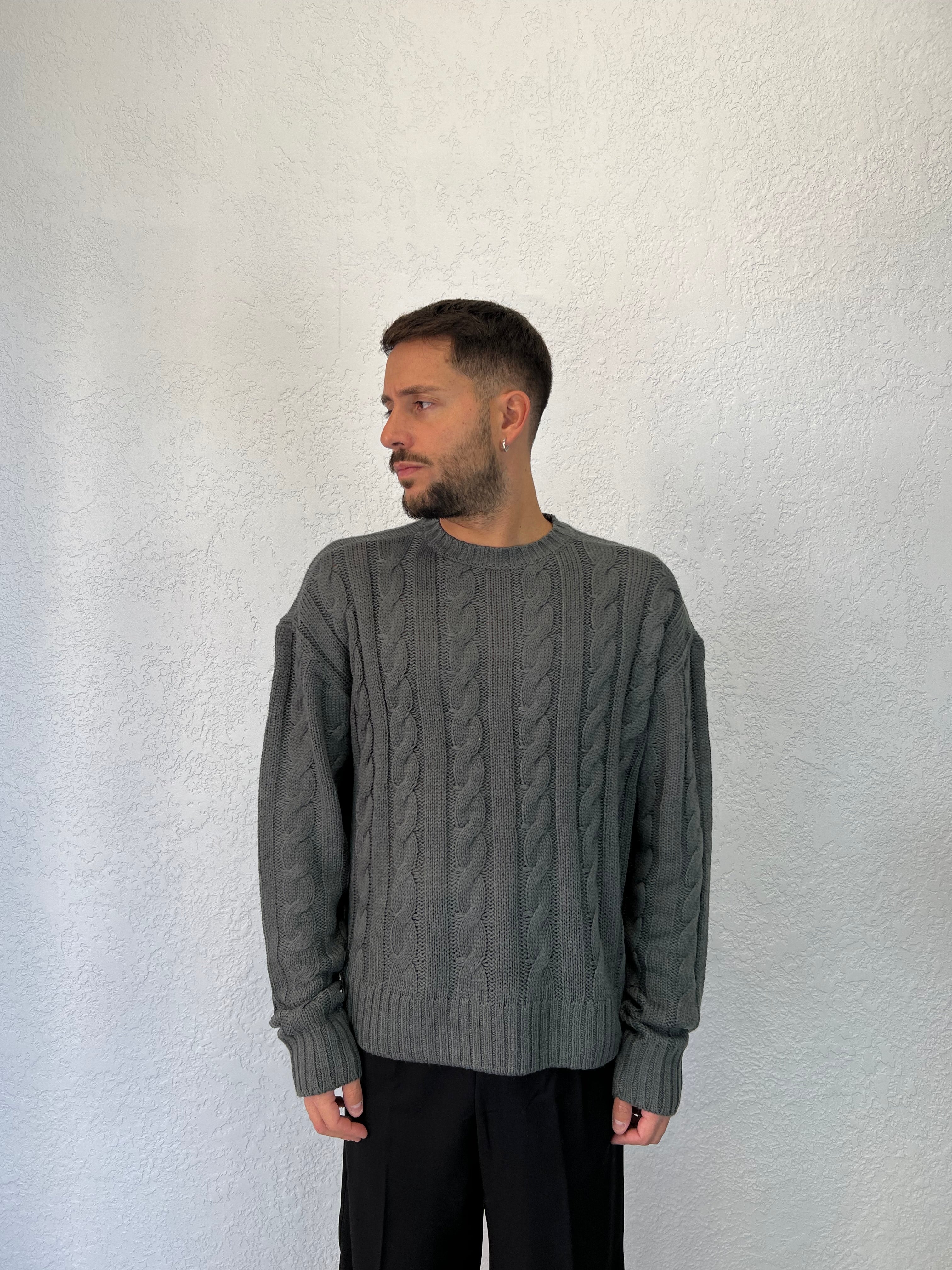 Maglione Boxy Treccia