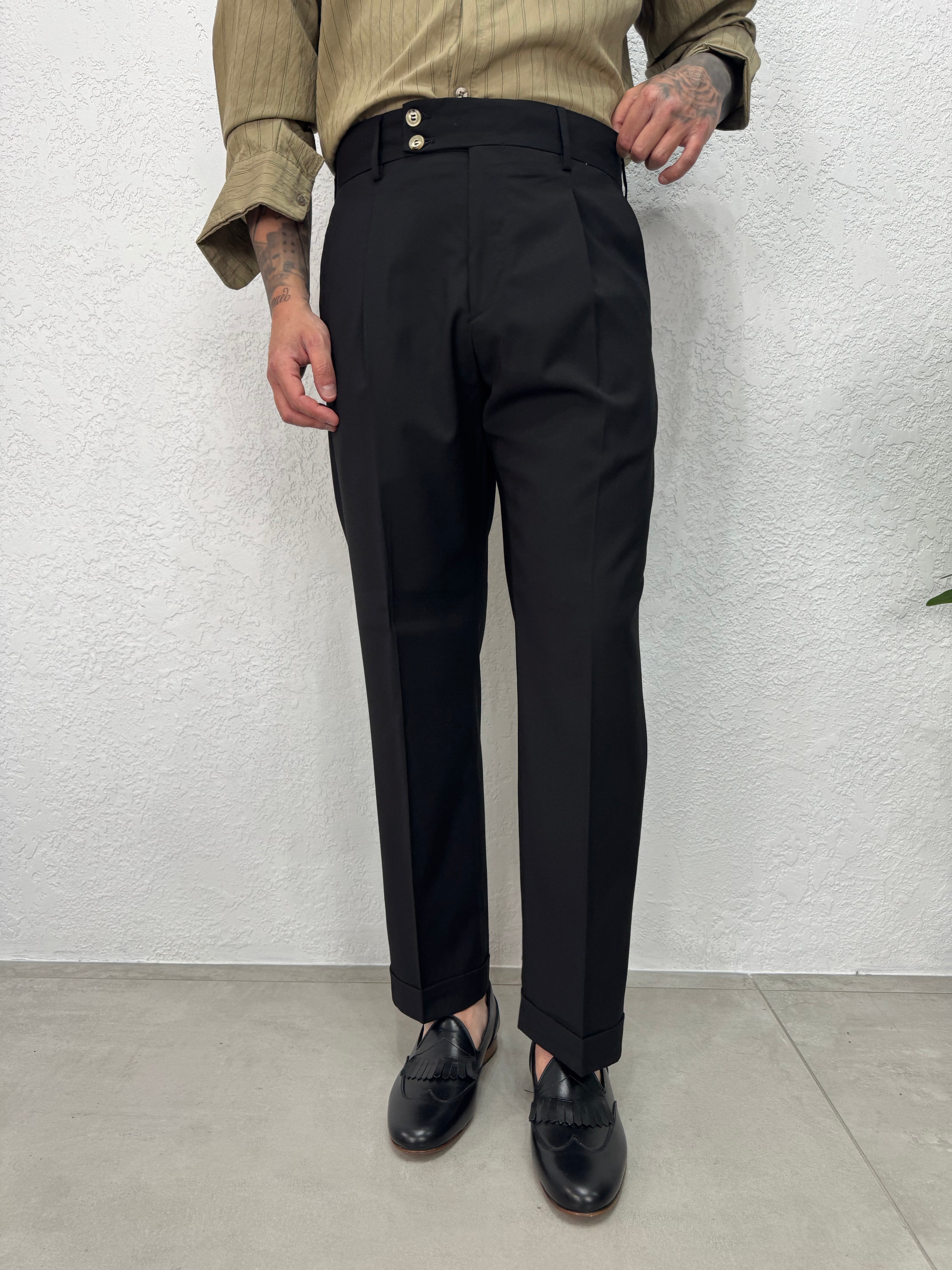 PANTALONE CLASSICO VITA ALTA