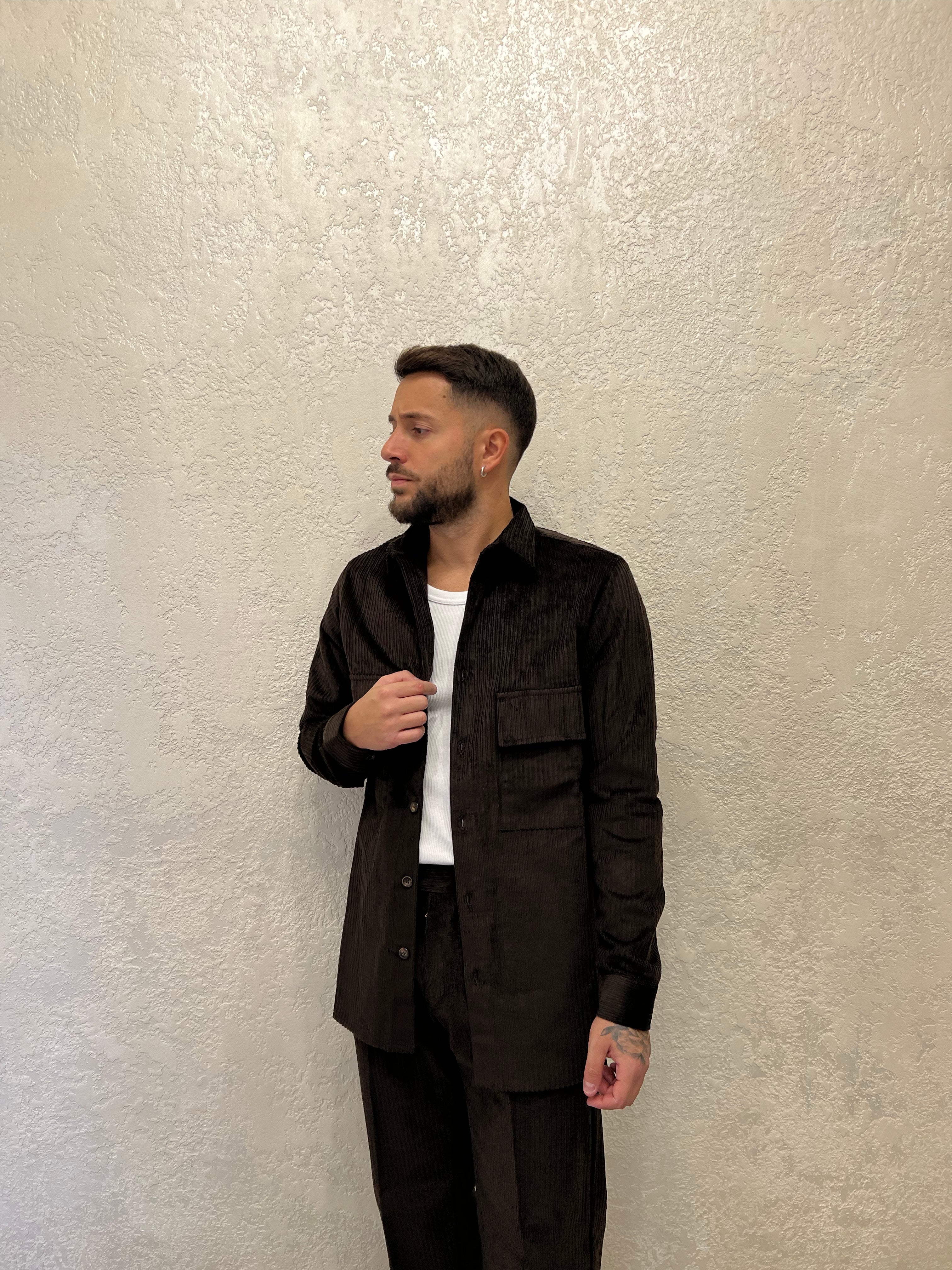 Camicia in Velluto Coordinato