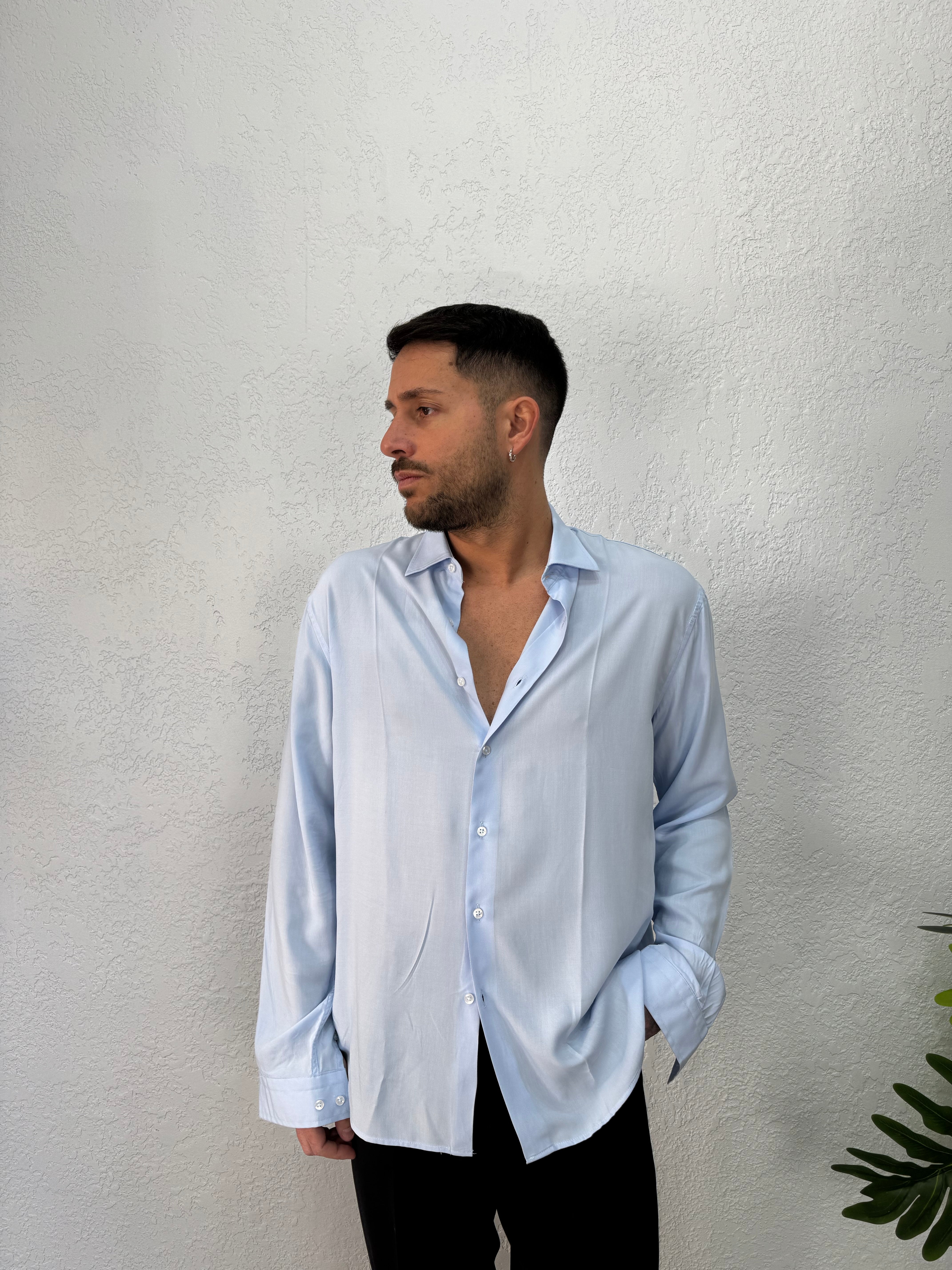 Camicia Over in Viscosa