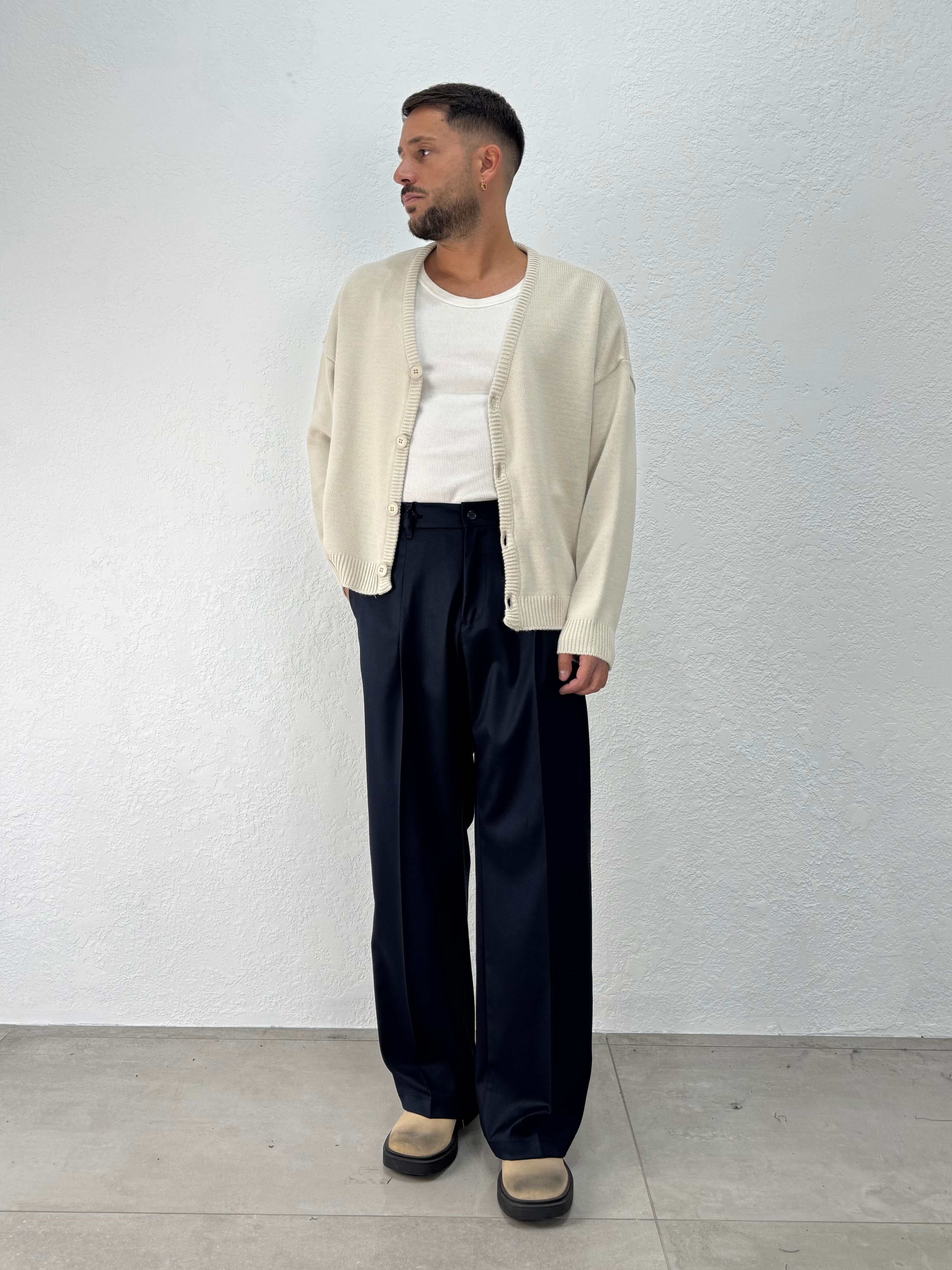 PANTALONE KARL MOLLA BOTTONE FONDO AMPIO