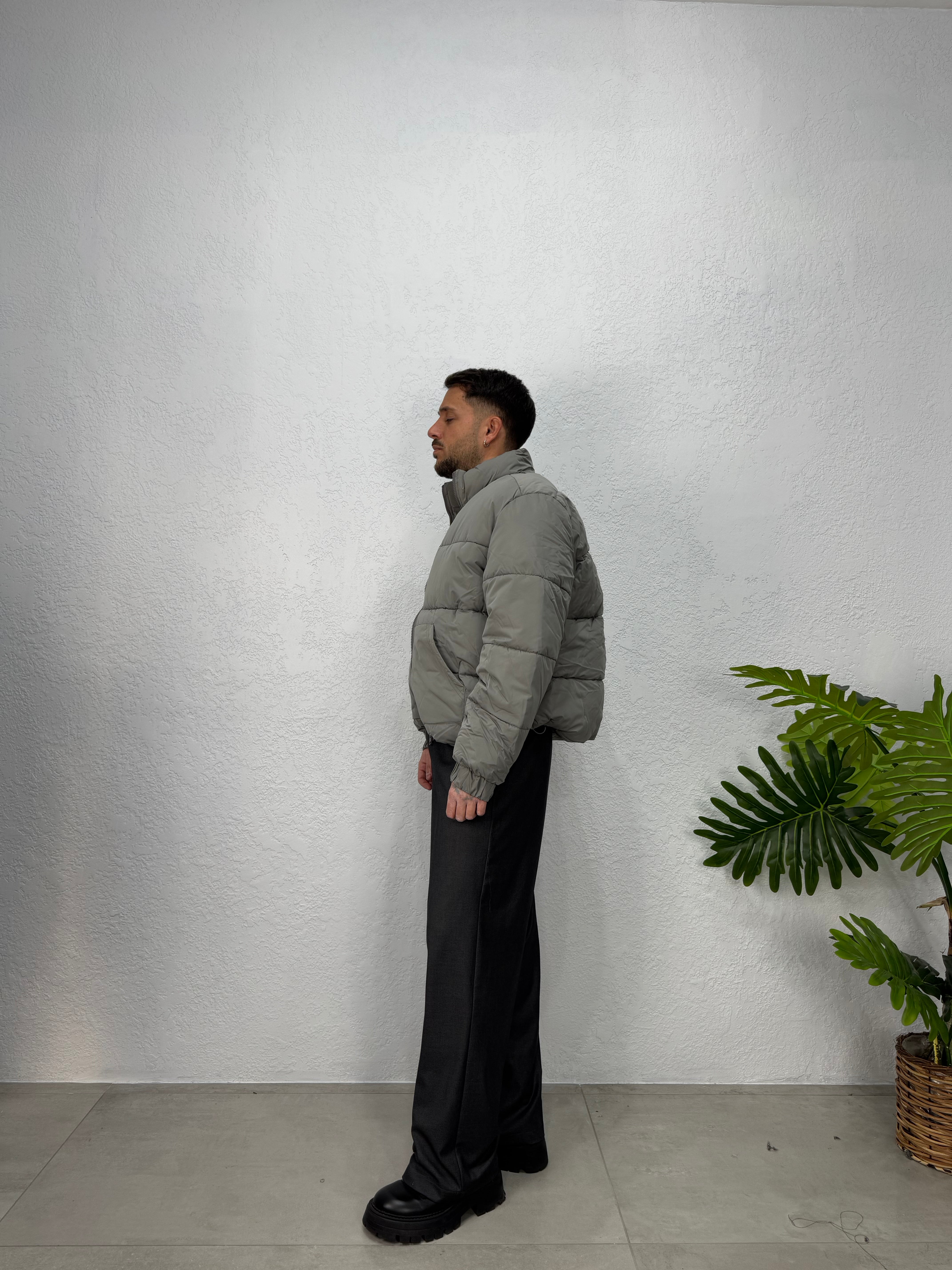 PUFFER CROPPED ASPHALT