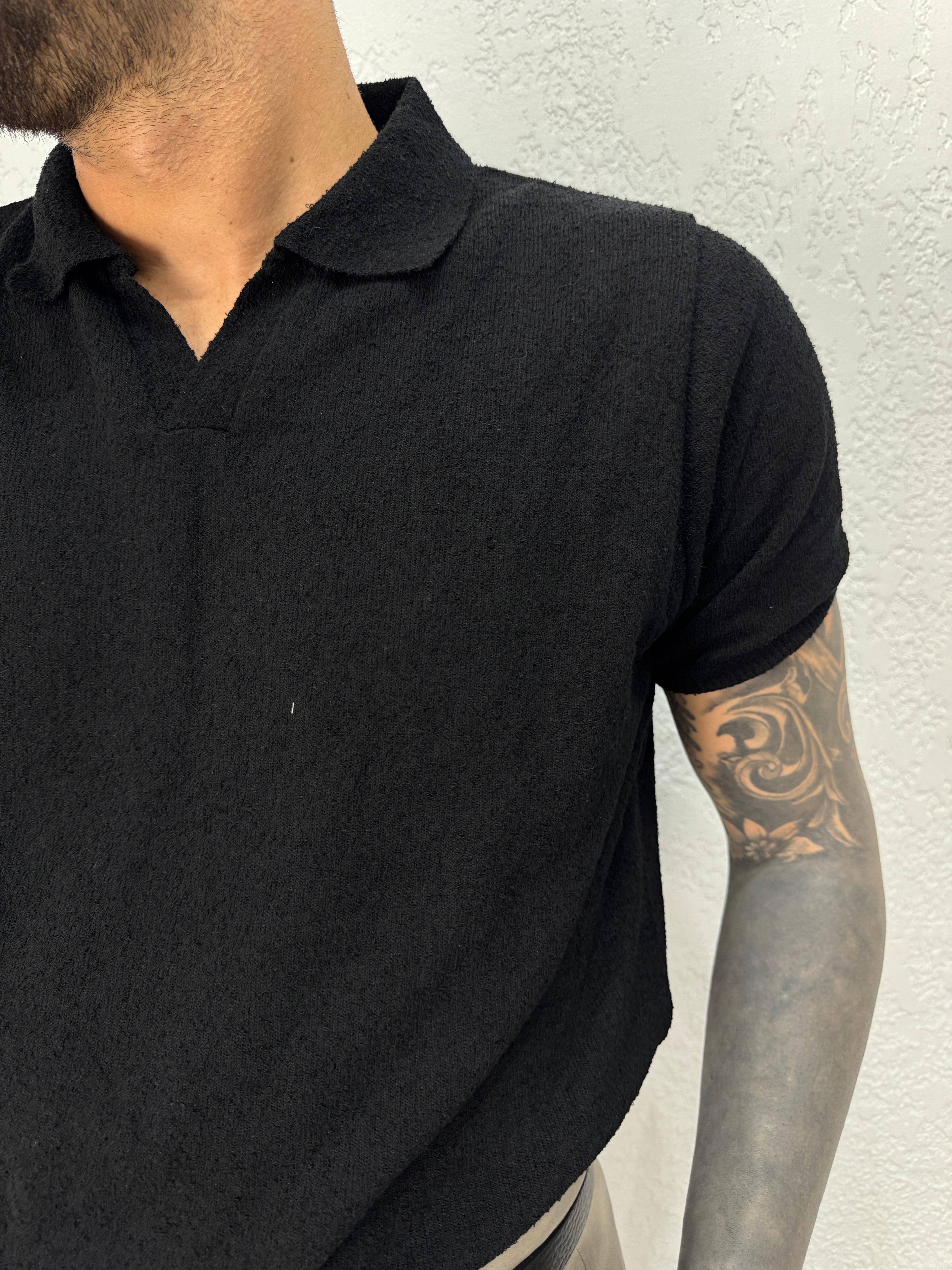 Polo Scollo in Bouclé
