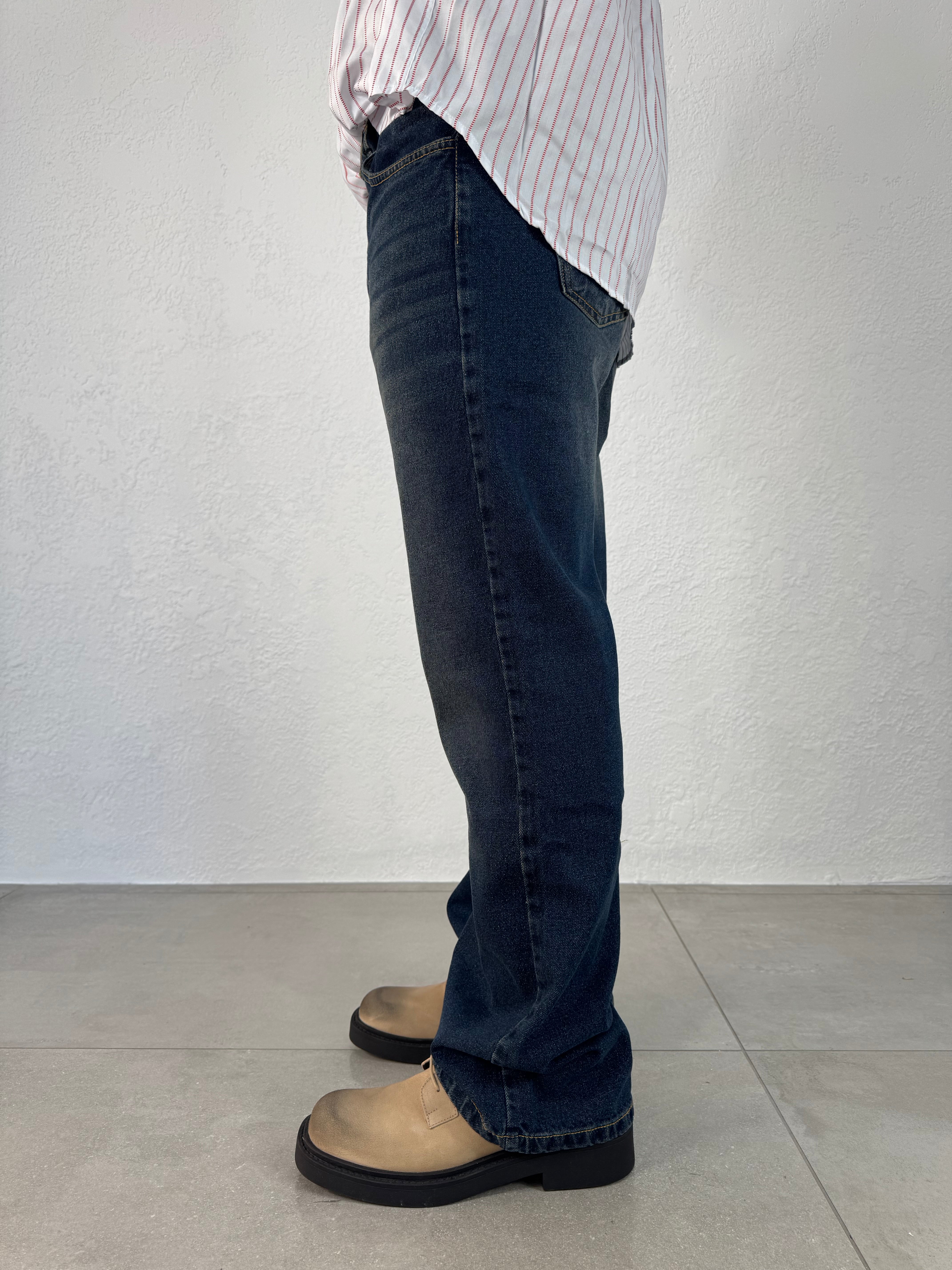 JEANS SABBIATO BLU