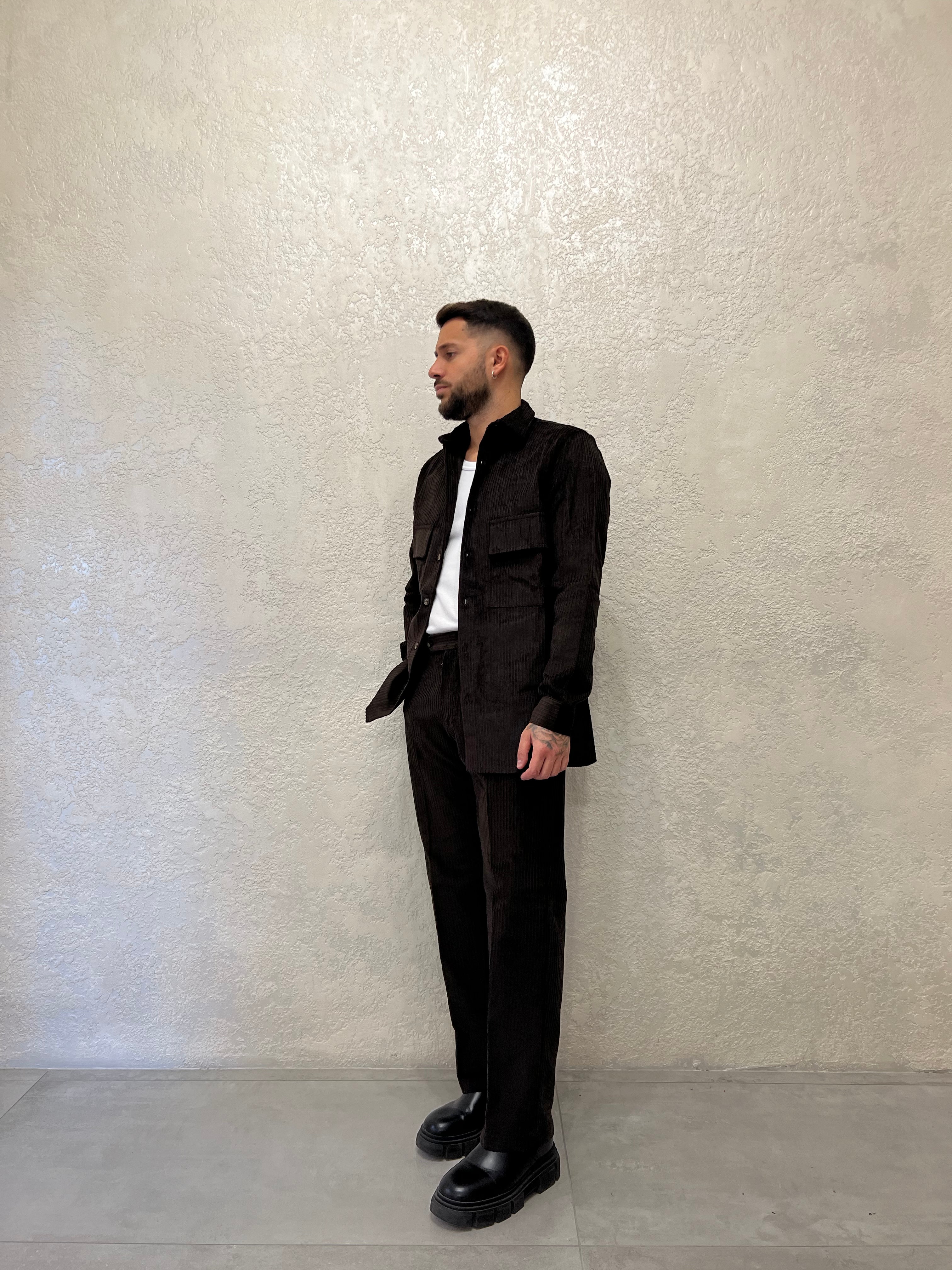 Camicia in Velluto Coordinato