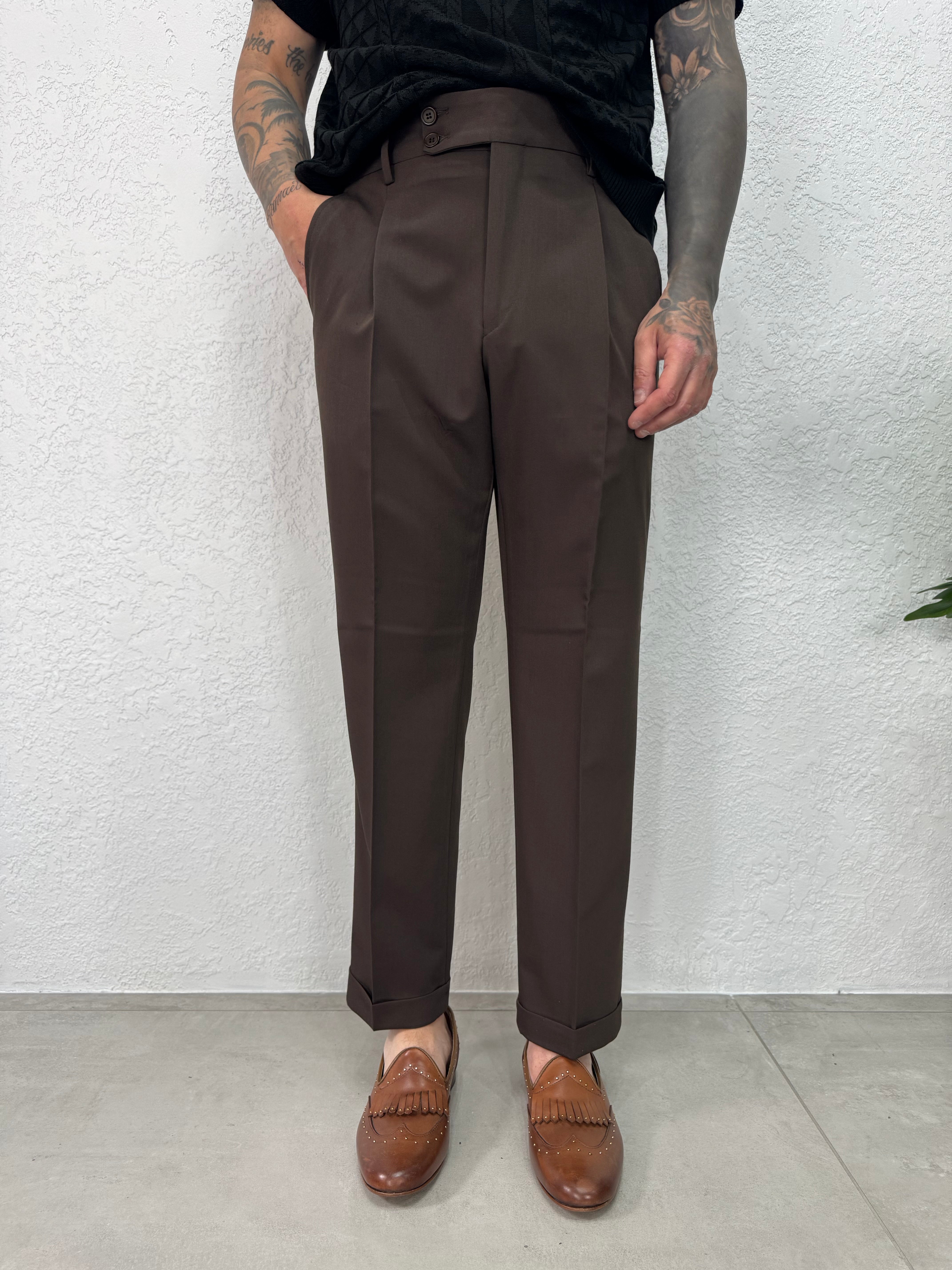 PANTALONE CLASSICO VITA ALTA