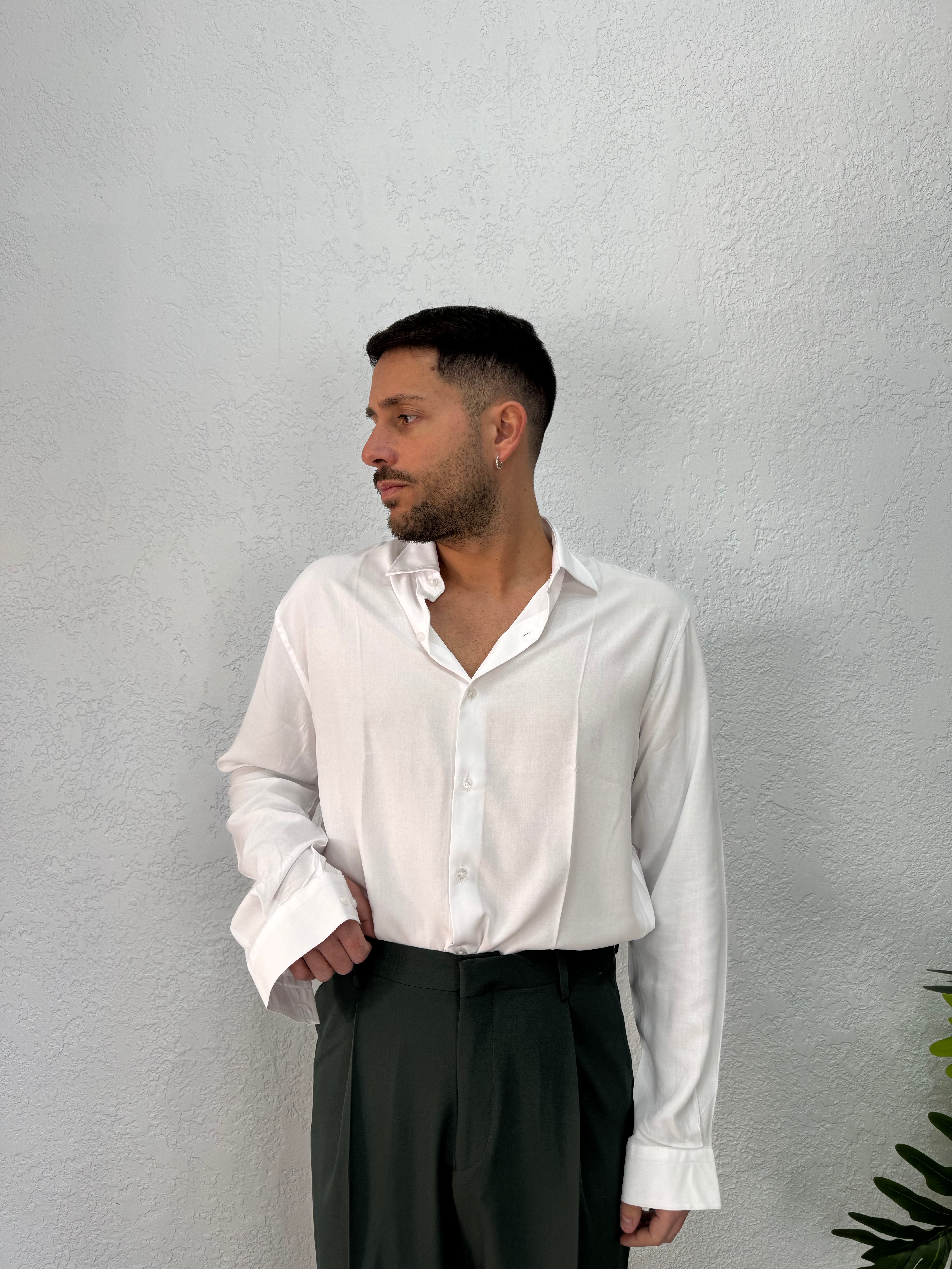 Camicia Over in Viscosa