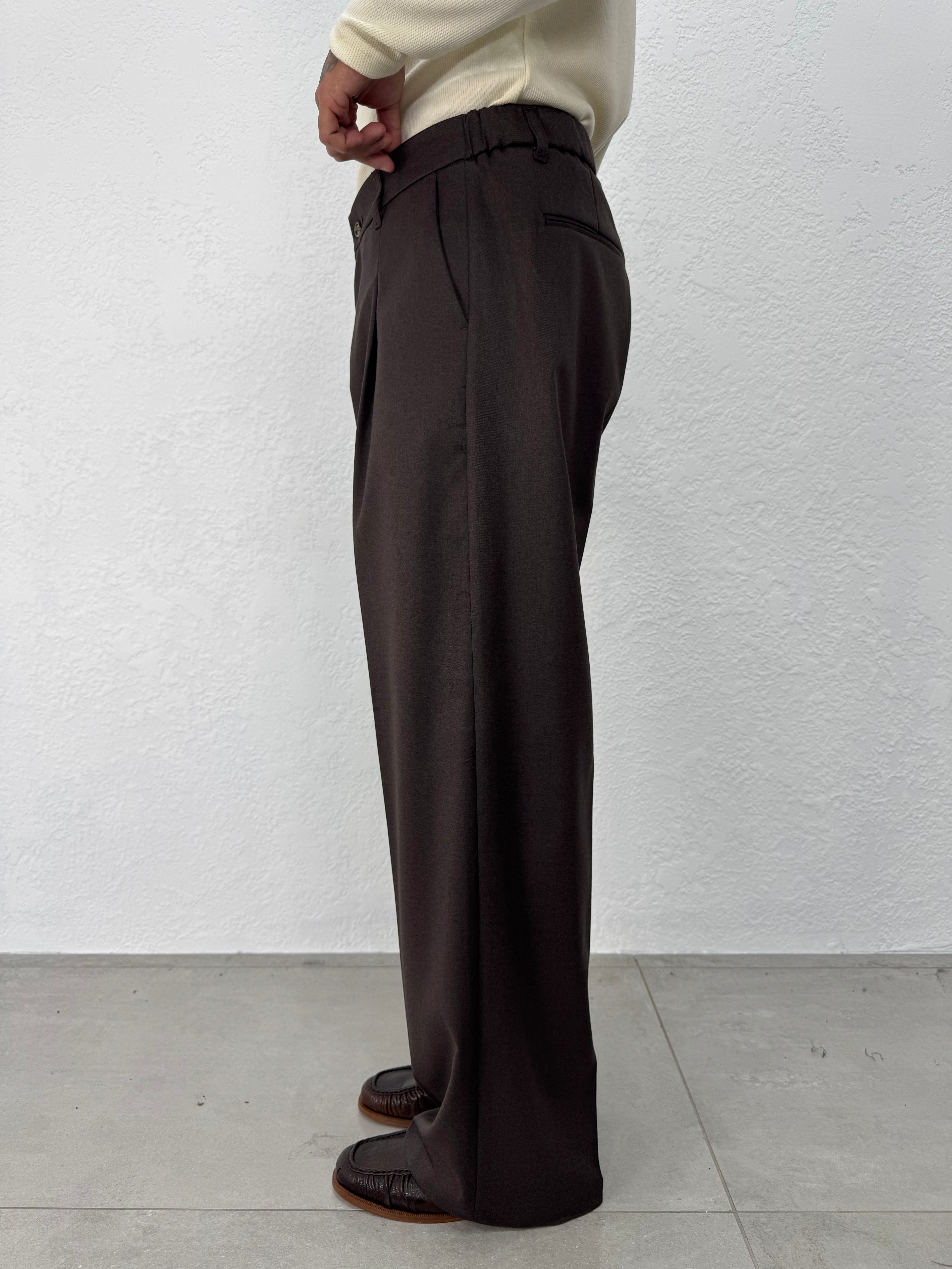 PANTALONE KARL MOLLA BOTTONE FONDO AMPIO