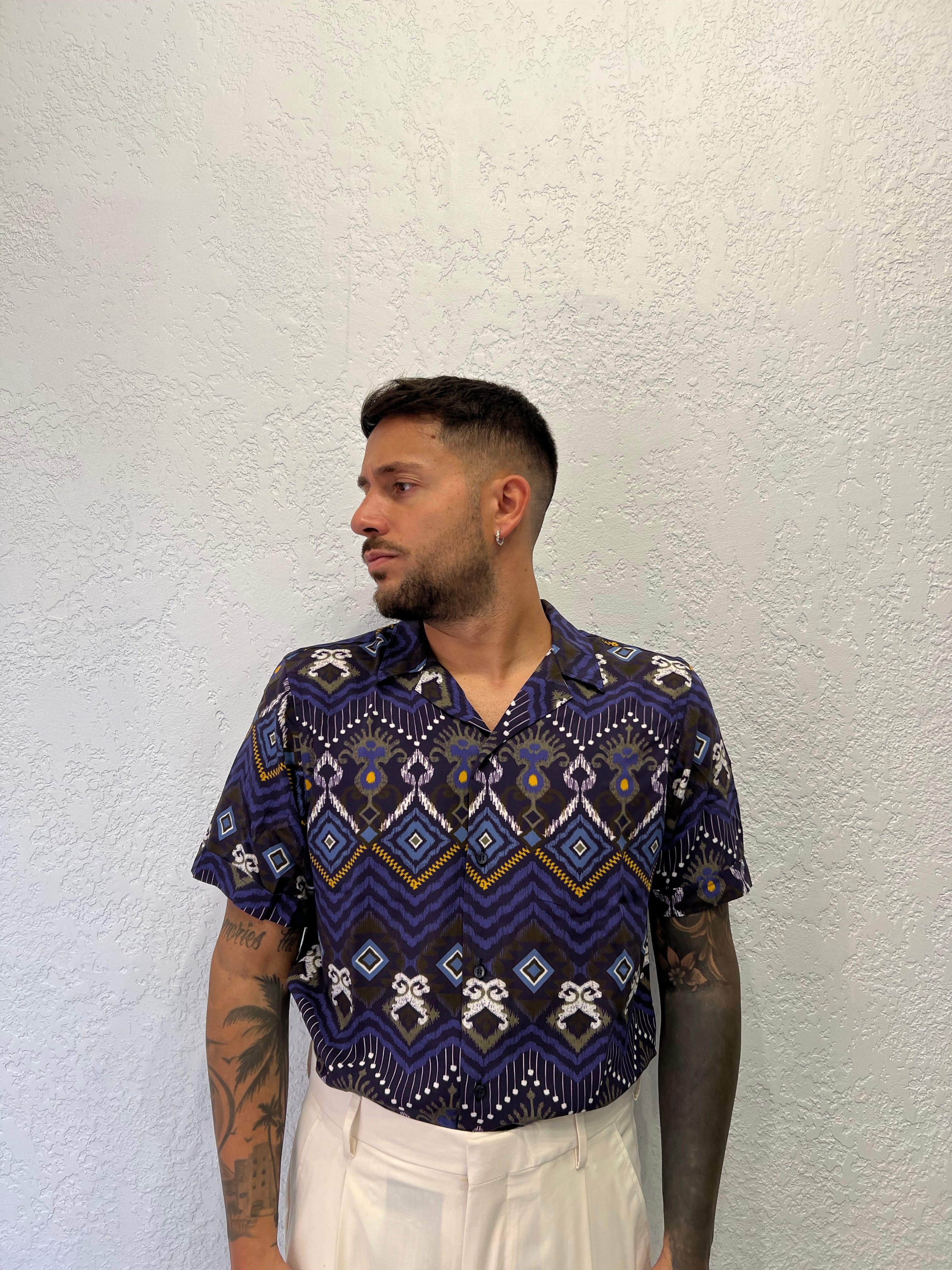 Camicia Violet Viscosa Mezza Manica