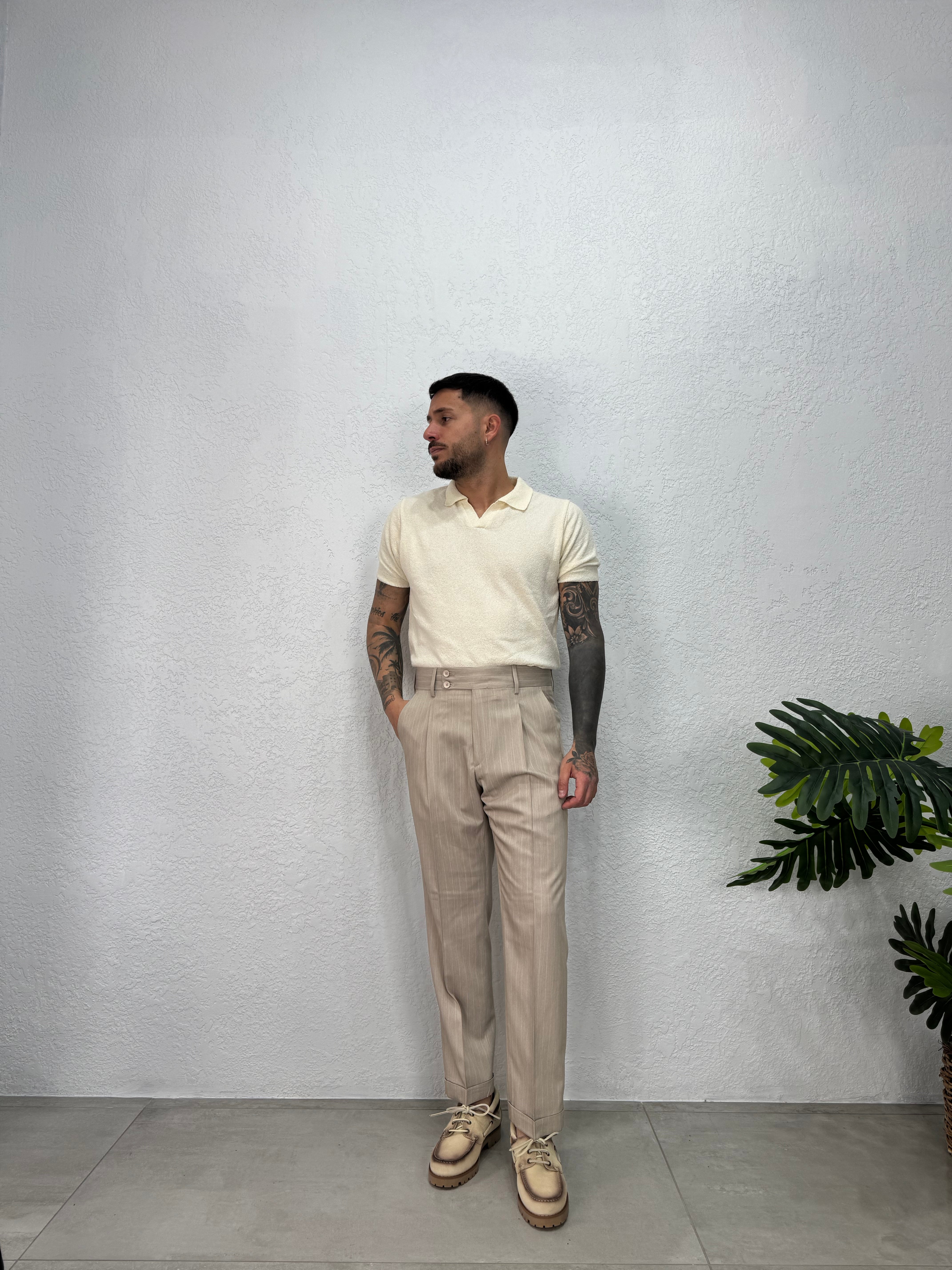 Pantalone Classico Gessato