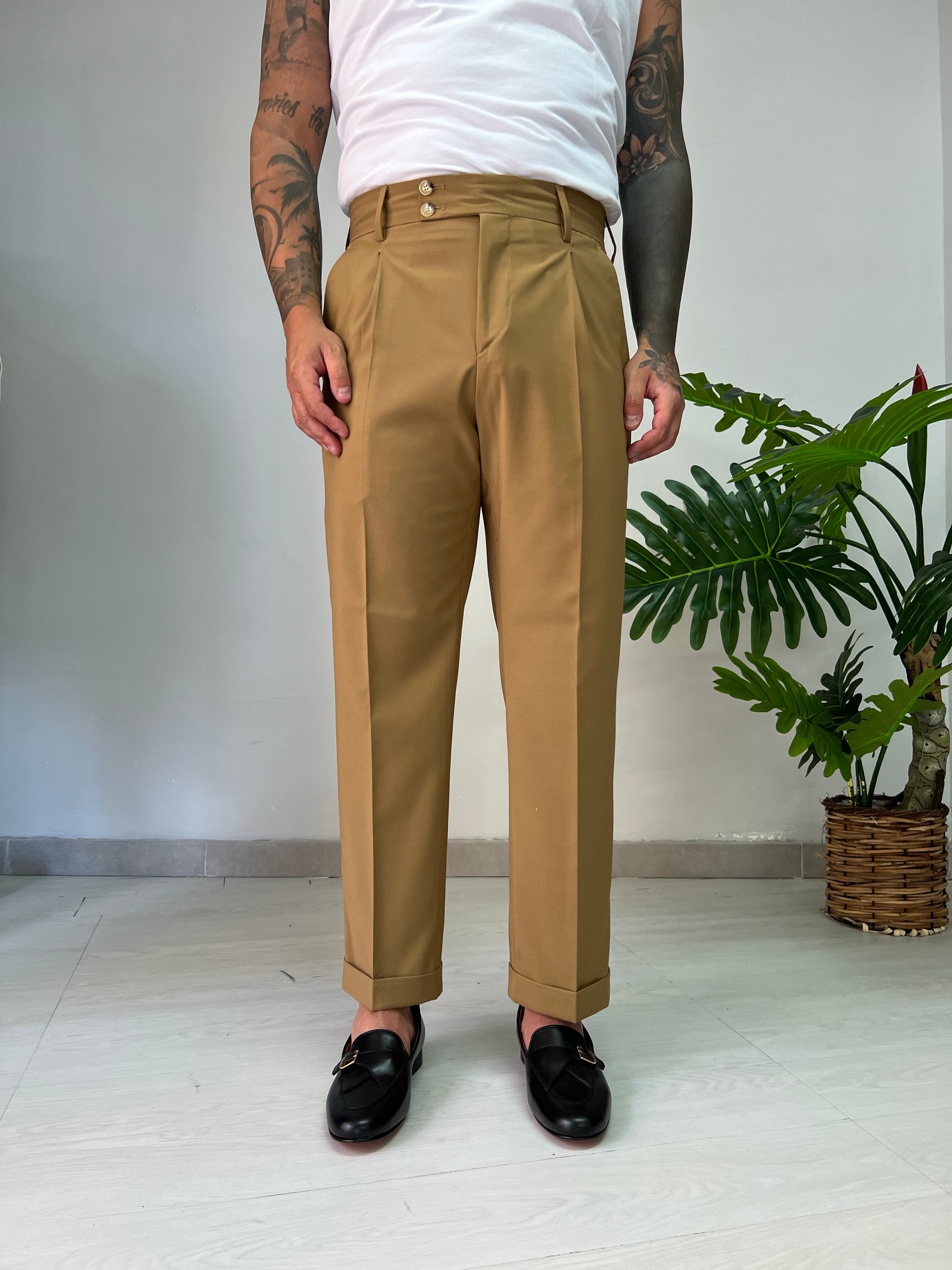 Pantalone Smith Camel Abito