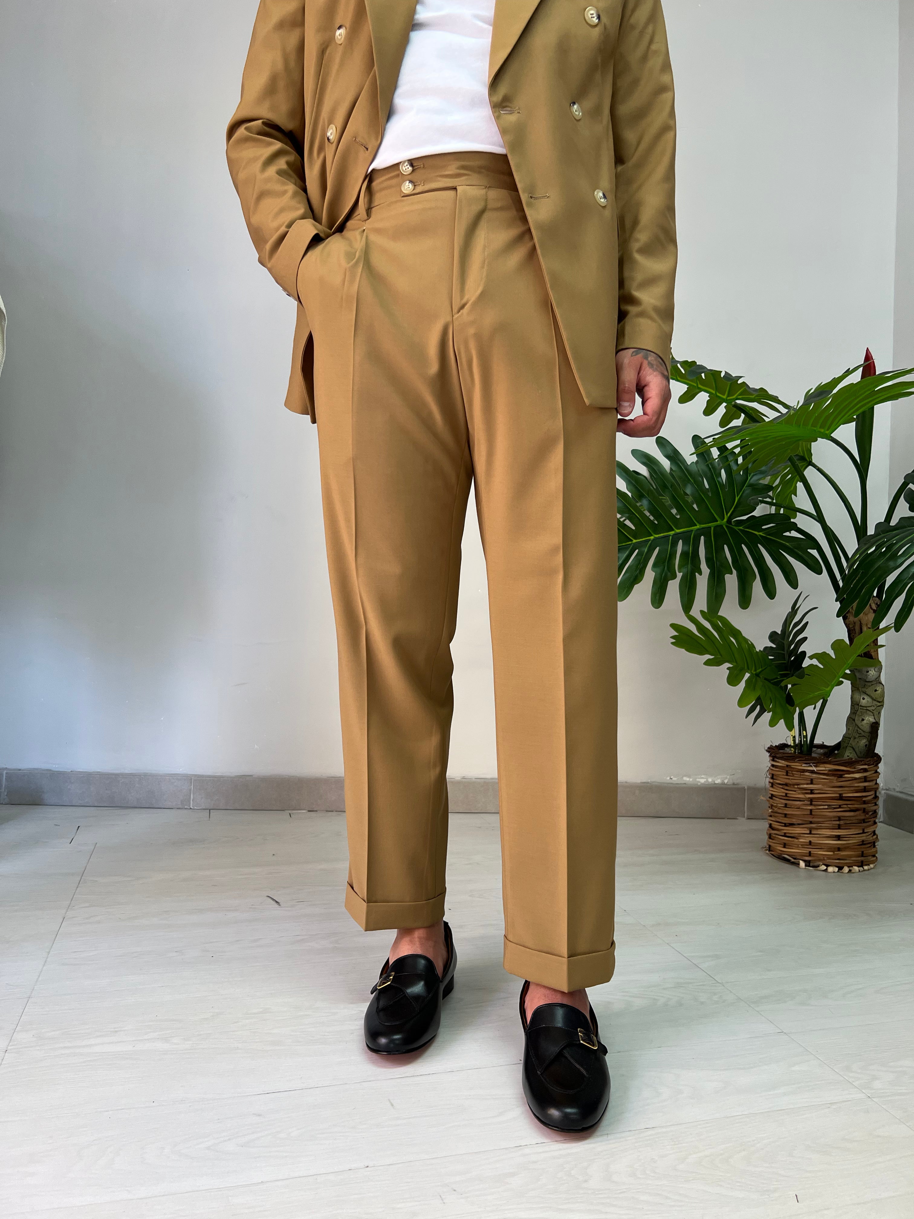 Pantalone Smith Camel Abito