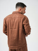 CAMICIA SAFARI CON TASCONI LINO