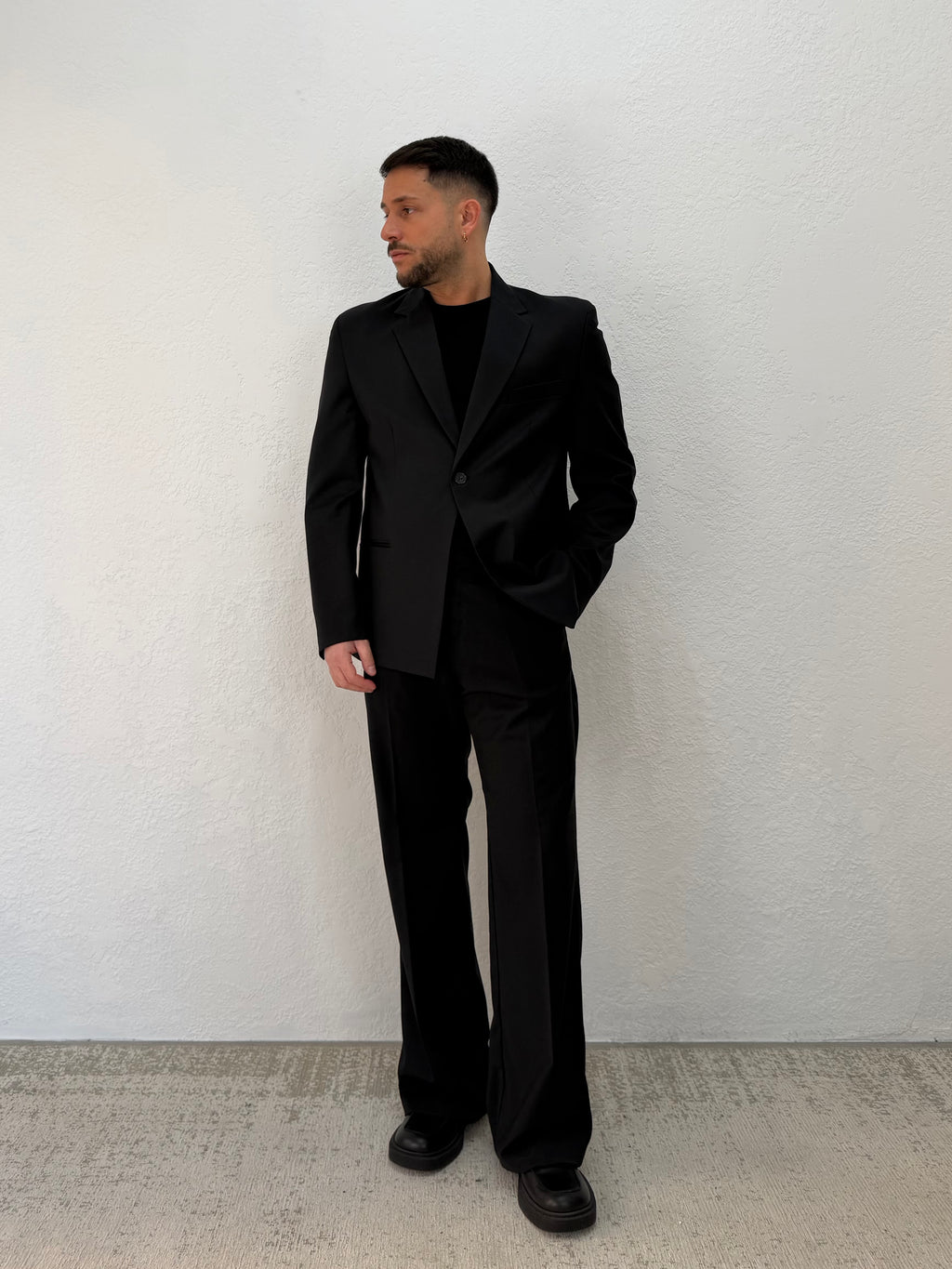 BLAZER DENZEL RELAXED MONOPETTO NERO