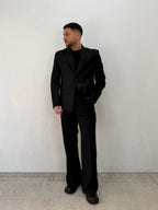 BLAZER DENZEL RELAXED MONOPETTO NERO