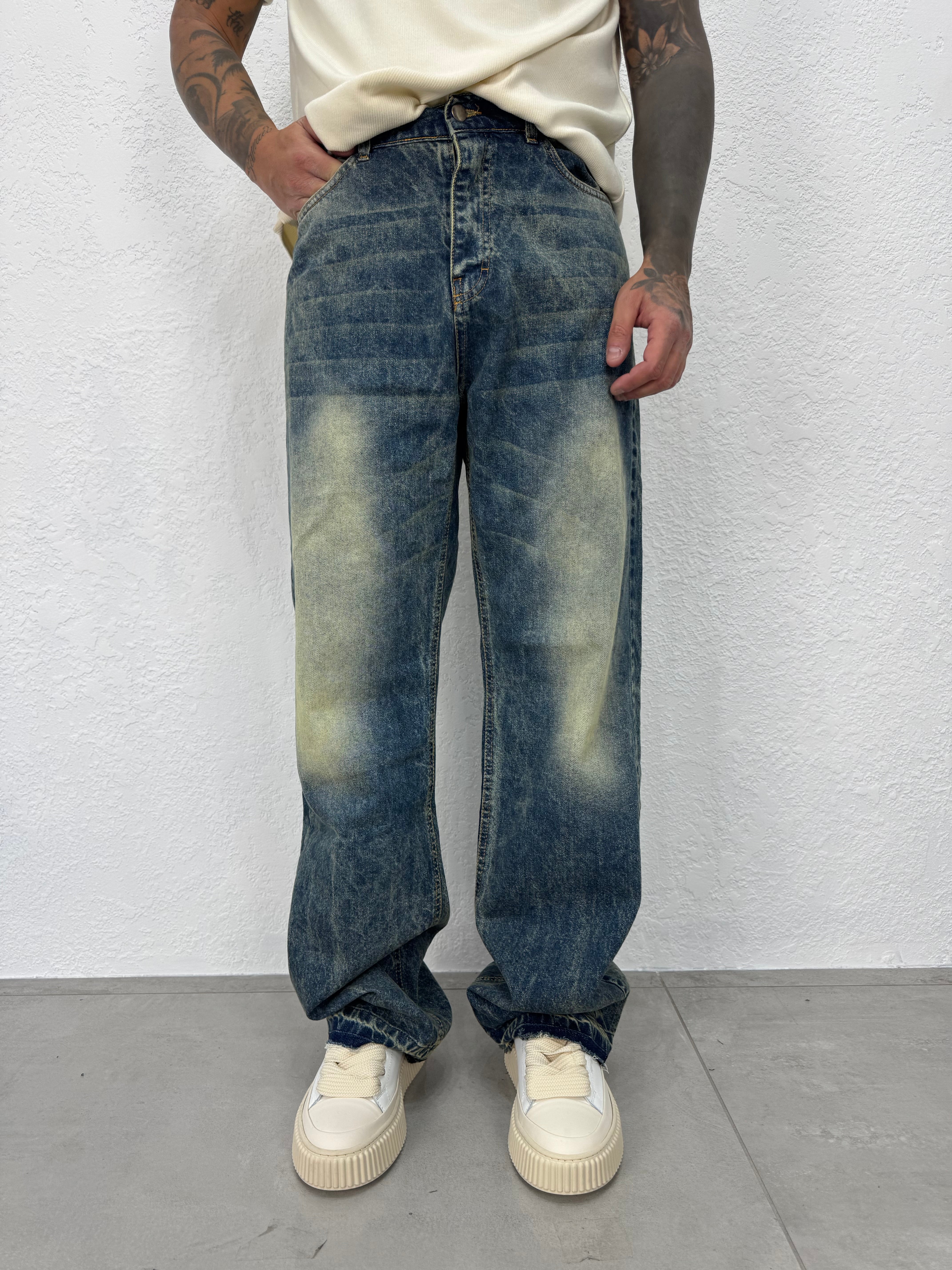 JEANS SABBIATO VERDE