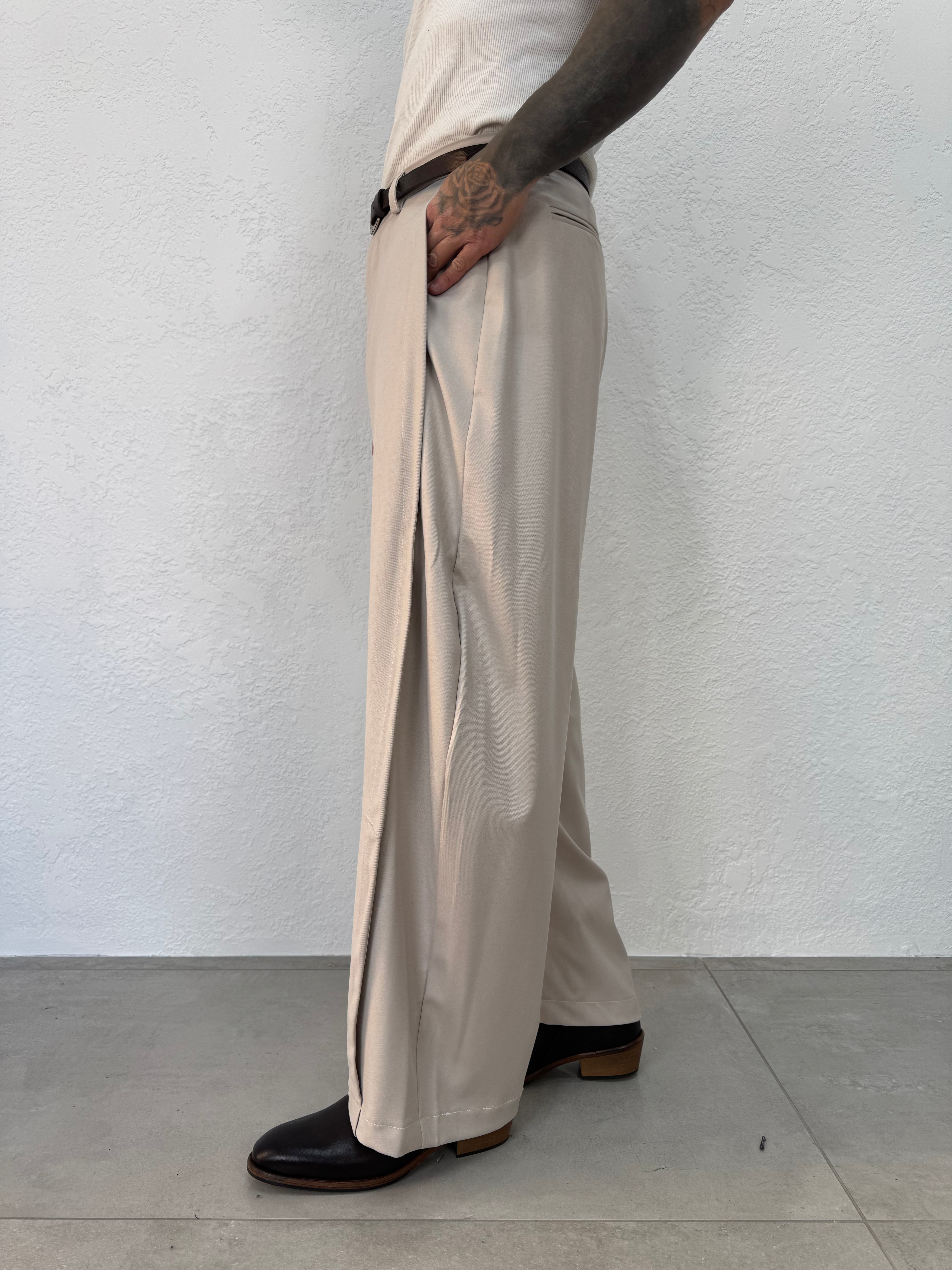 PANTALONE BALOON PINCES LATERALE