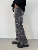 JEANS MARMORIZZATO GRIGIO