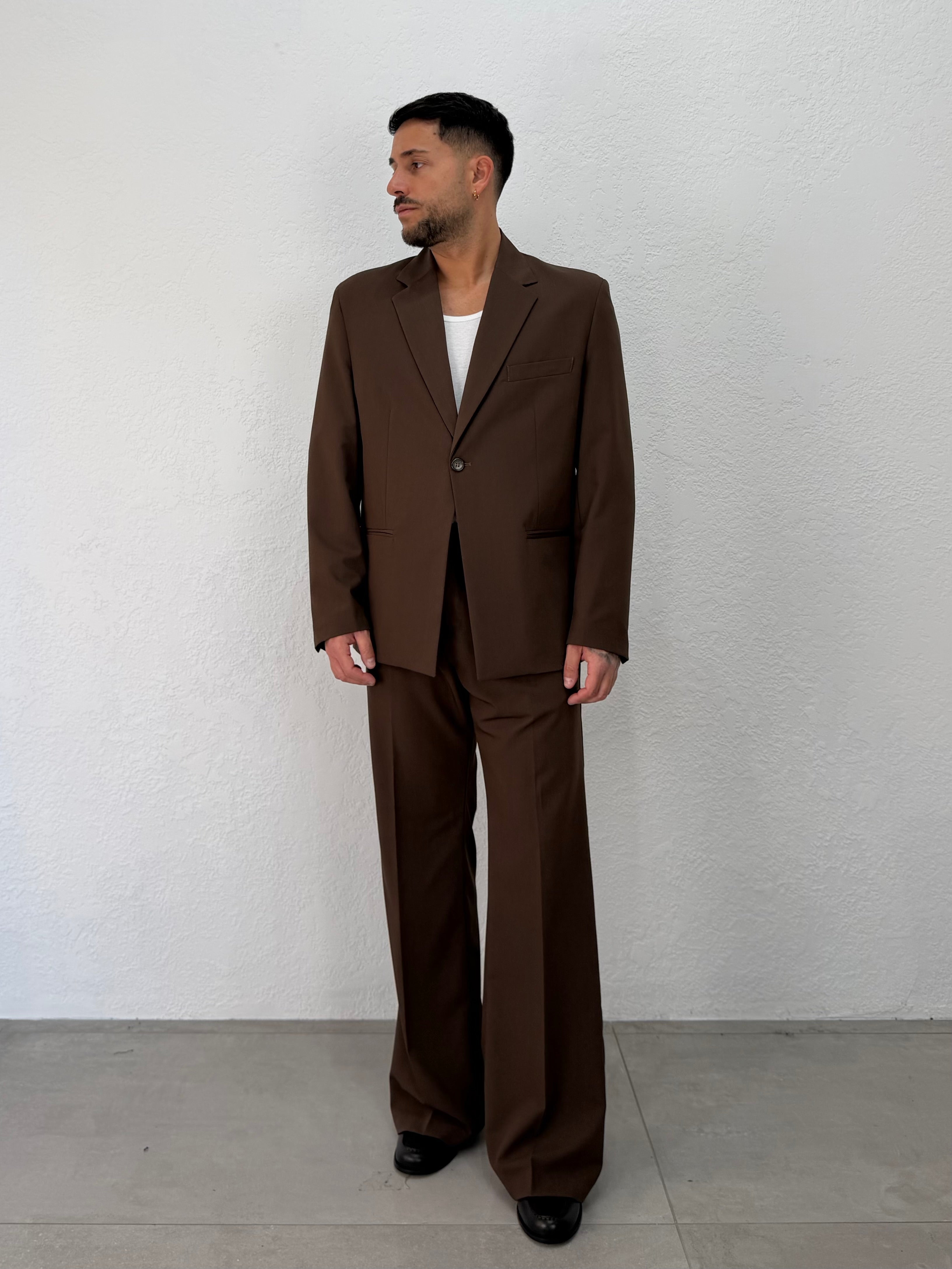 BLAZER DENZEL RELAXED MONOPETTO MARRONE
