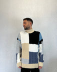 Maglione Mezzo Collo Pacthwork